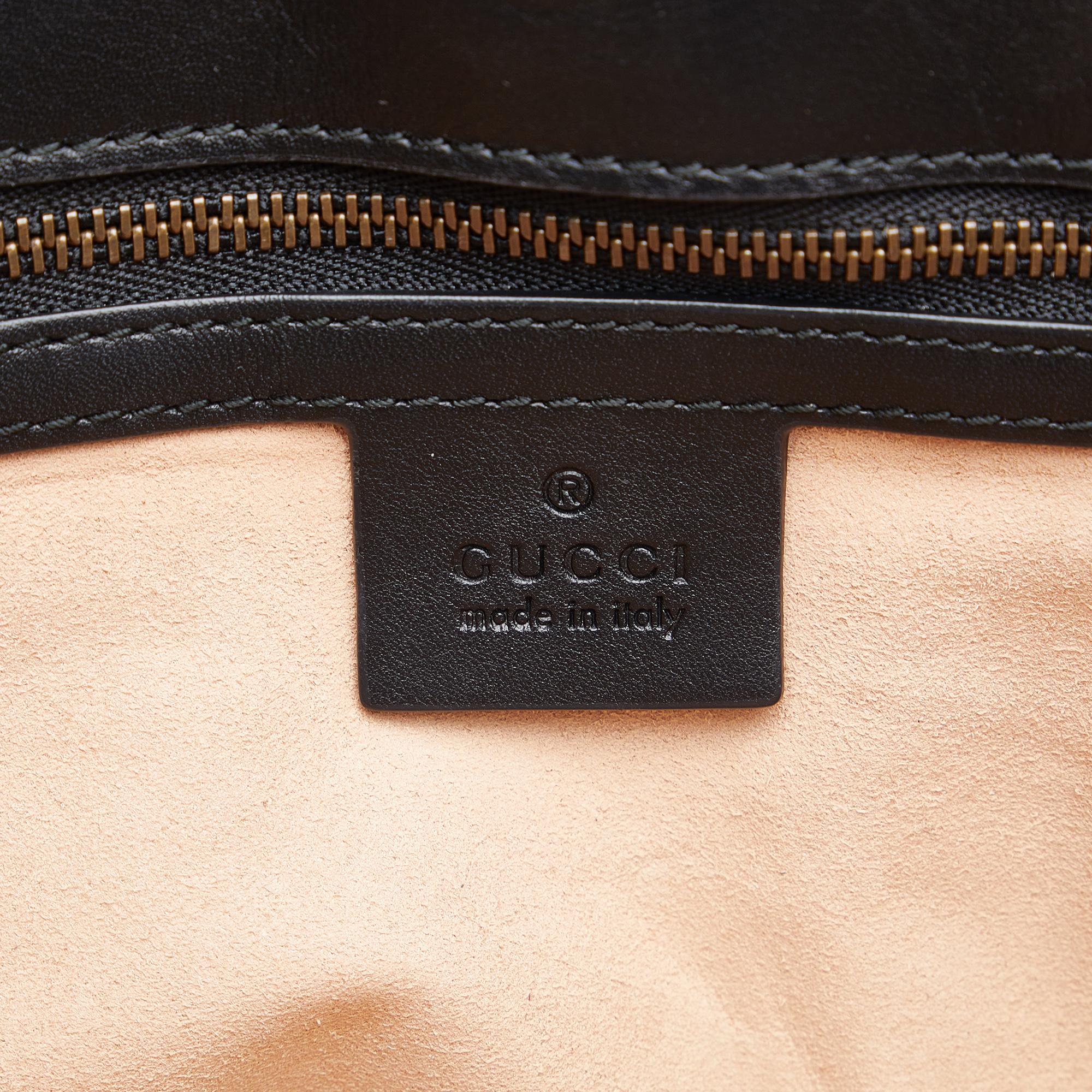 Gucci Black GG Marmont Matelasse Leather Shoulder Bag
