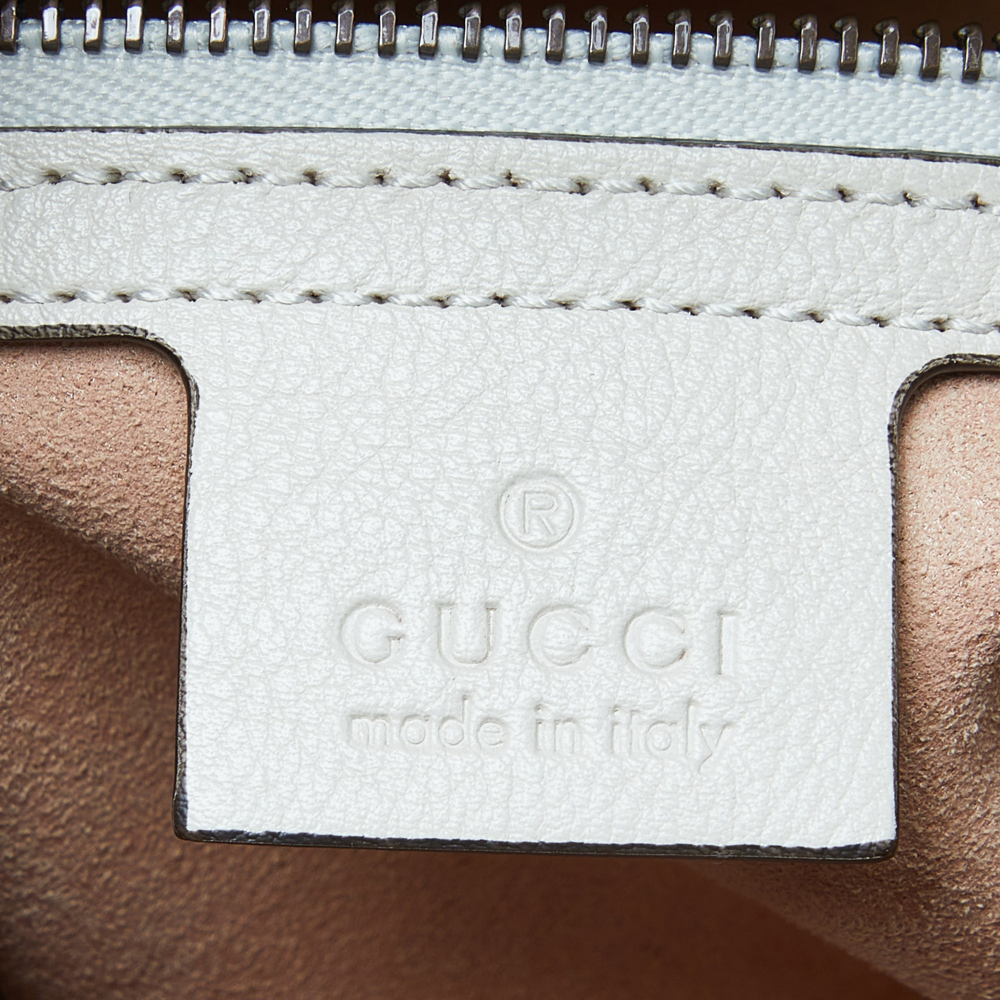 Gucci Off White Leather Medium Diana Tote