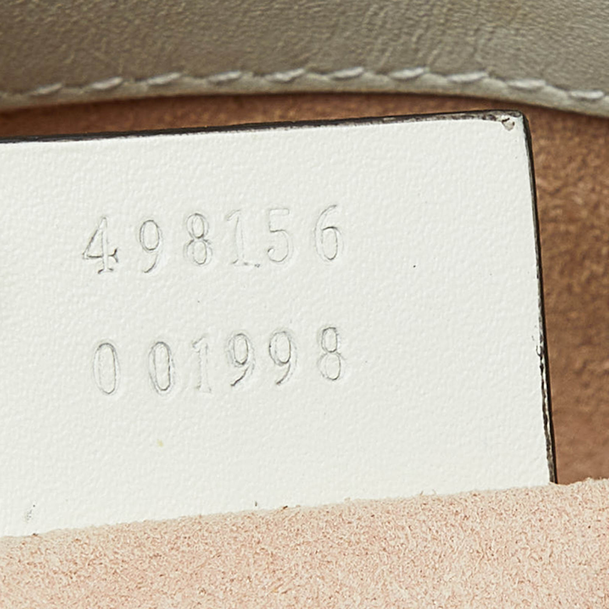 Gucci Beige/Off White GG Supreme Canvas And Leather Small Padlock Tote