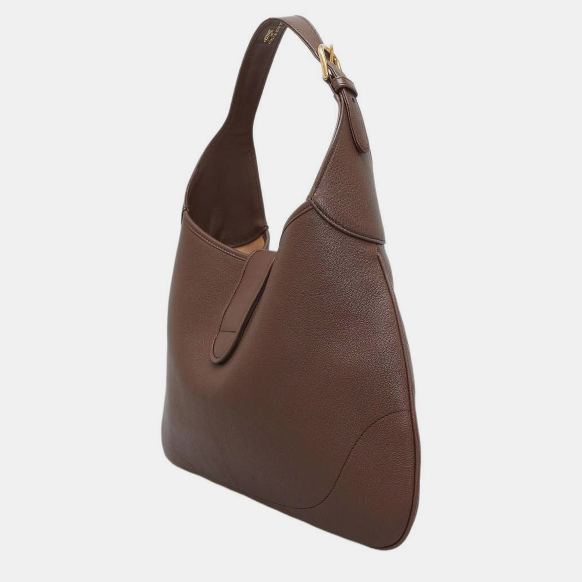 Gucci Brown Leather Medium GG Aphrodite Shoulder Bag