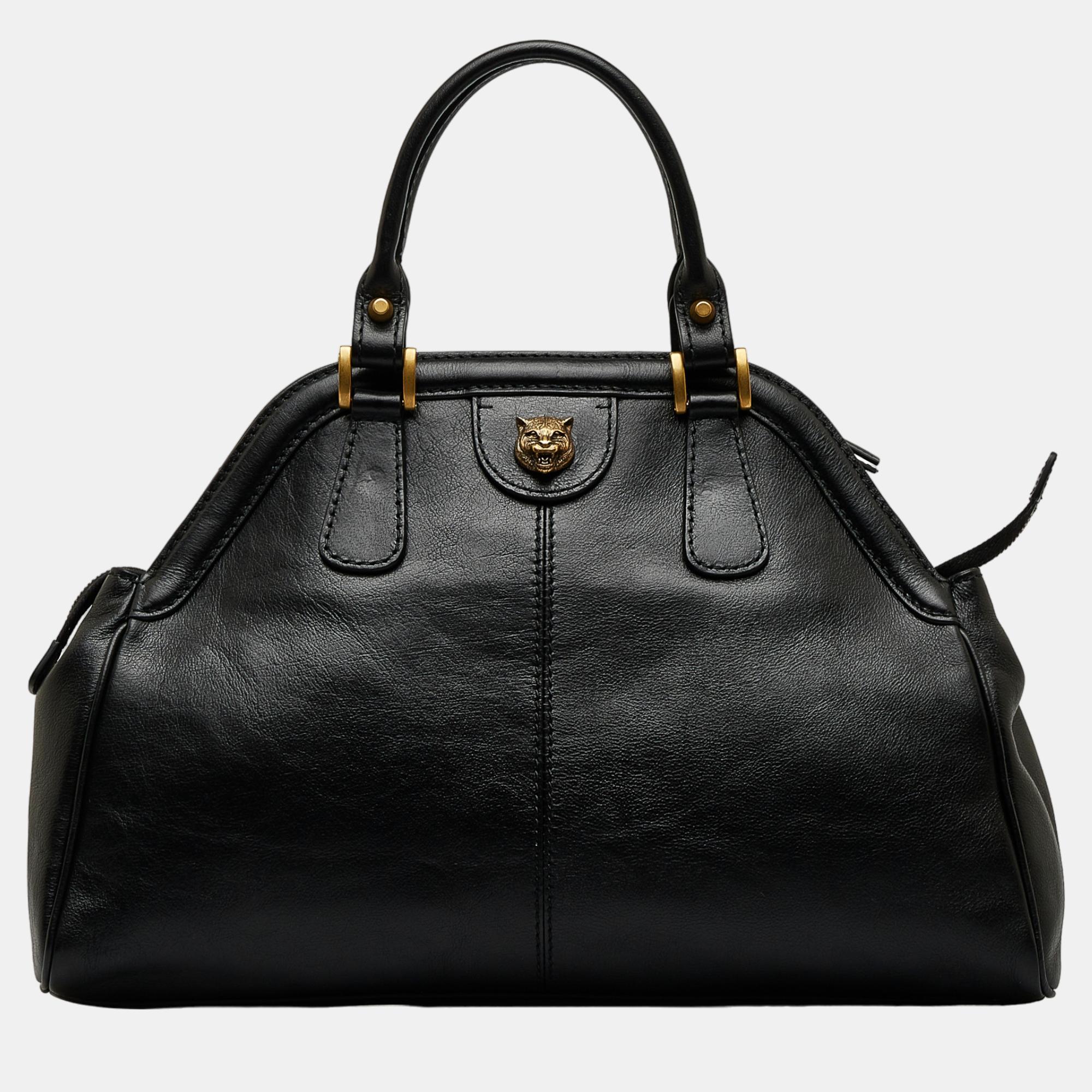 Gucci Black Medium Re(Belle) Top Handle Bag