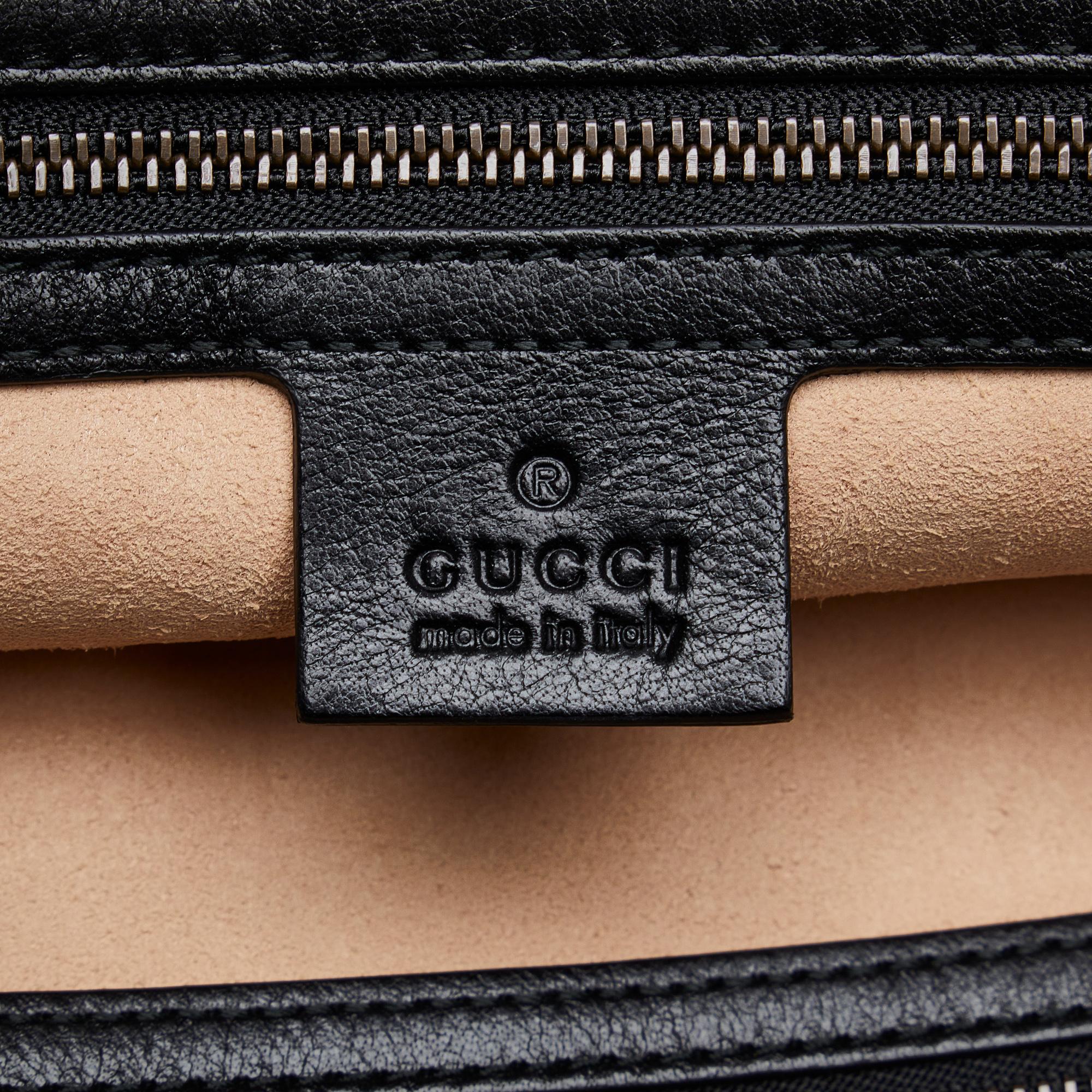 Gucci Black Medium Re(Belle) Top Handle Bag