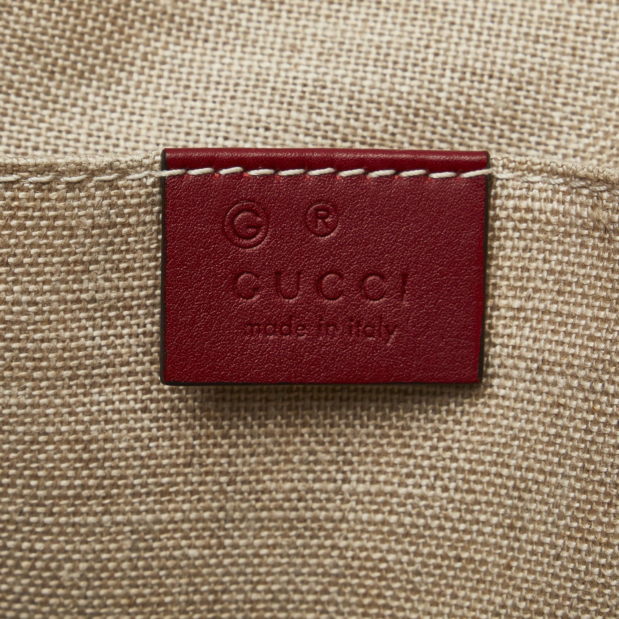 Gucci Red Mini Microguccissima Dome Satchel
