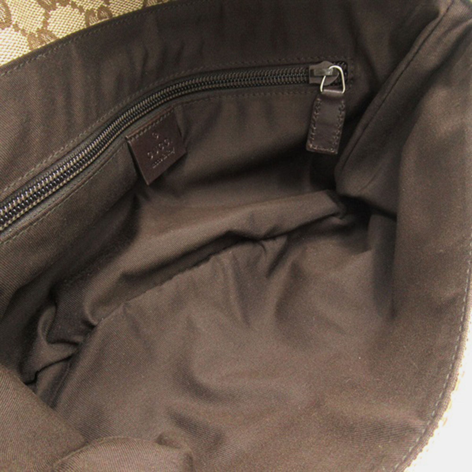 Gucci Beige Leather-Trimmed GG Canvas Waist Bag