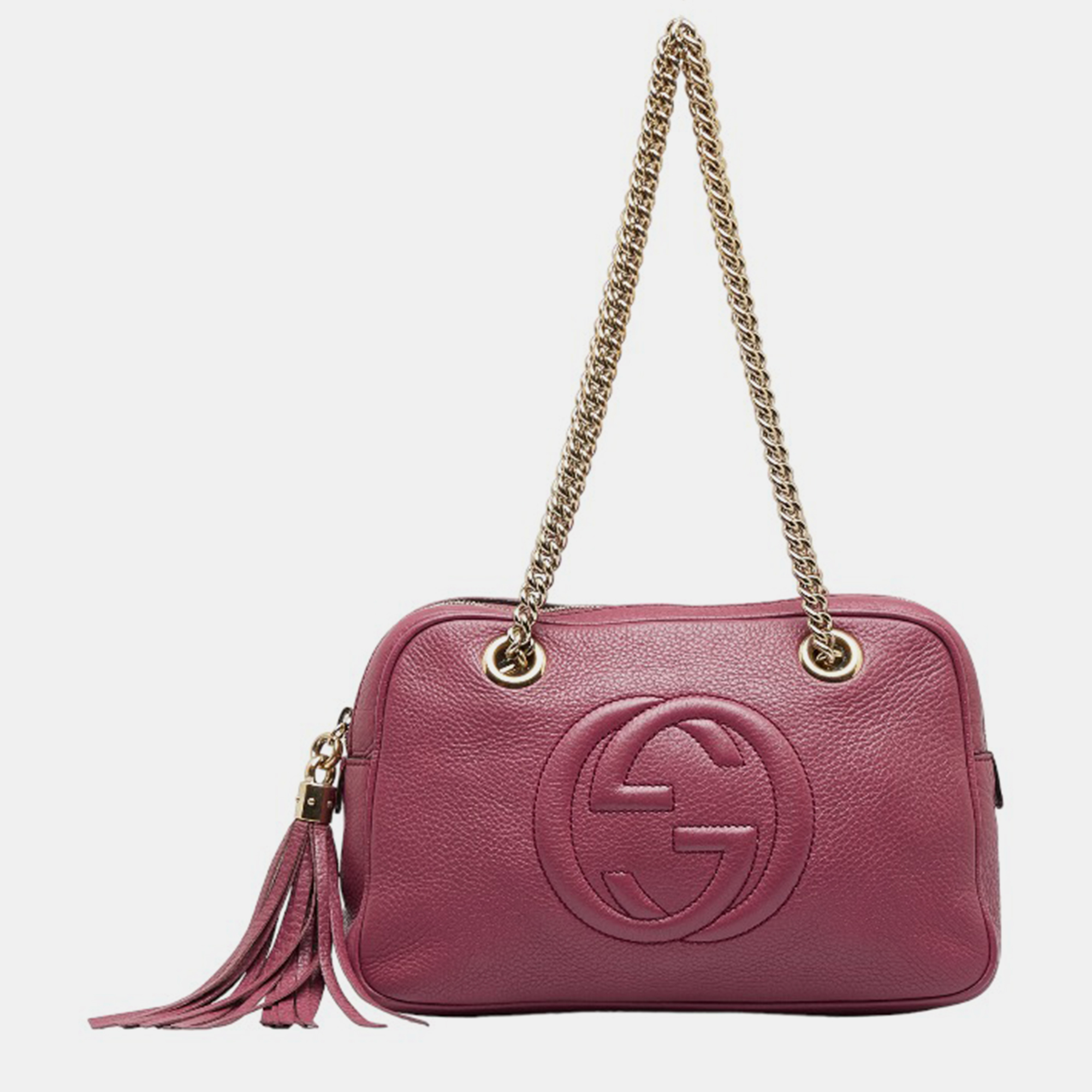 Gucci Purple Leather Soho Chain Shoulder Bag