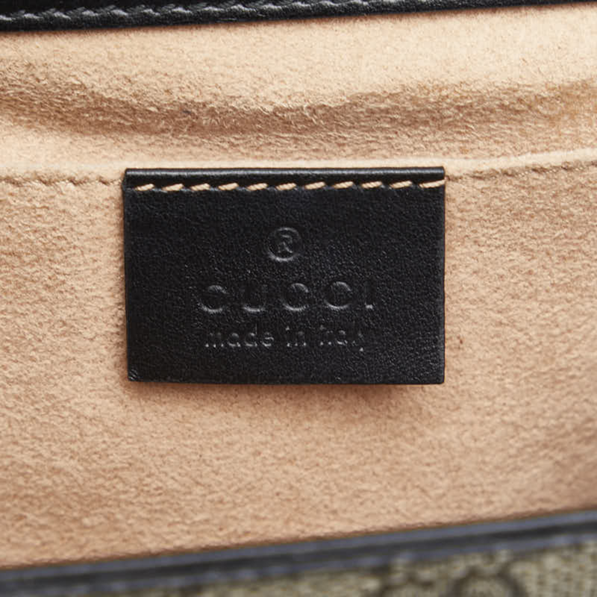 Gucci Black GG Supreme Canvas Small Padlock Shoulder Bag