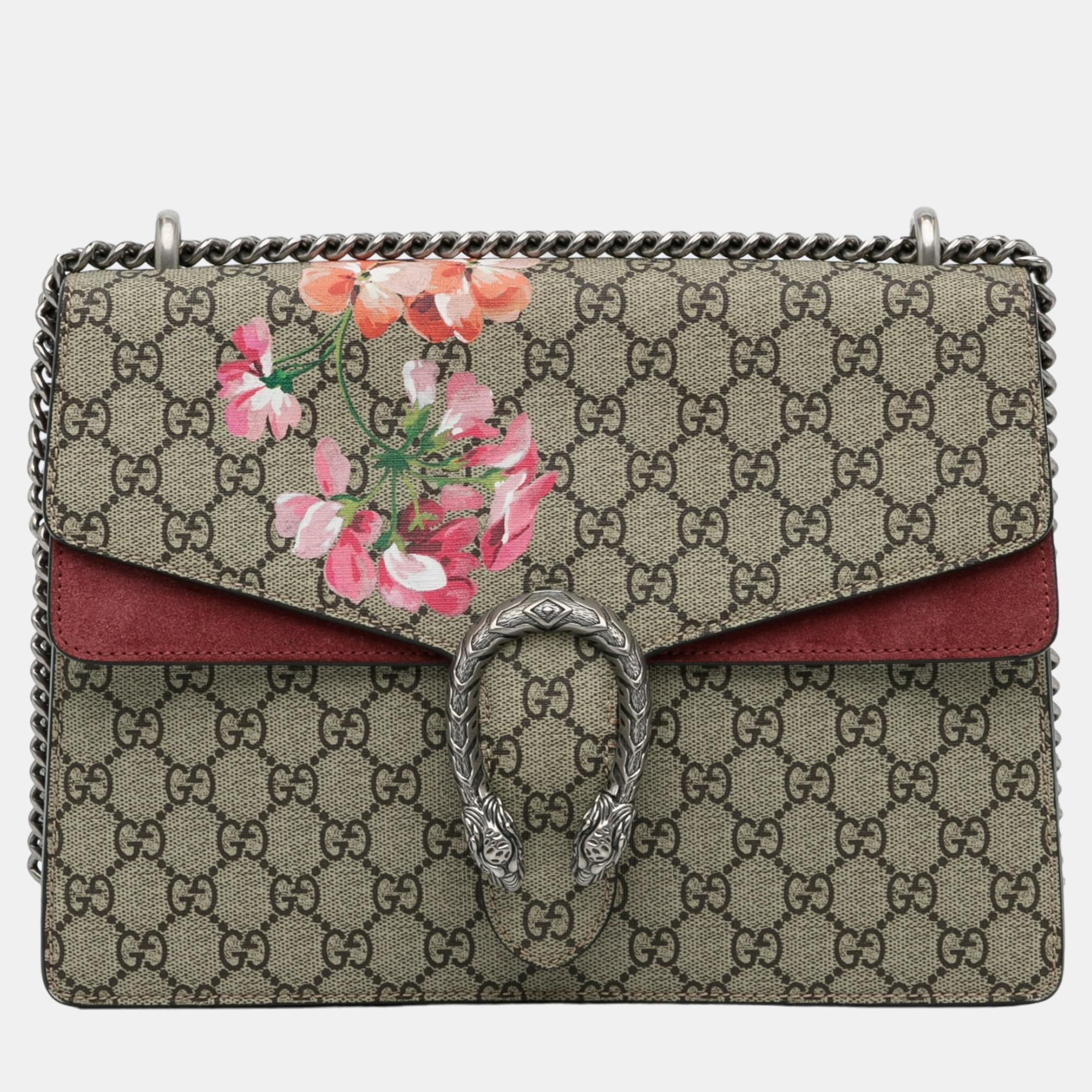 Gucci Multicolour Small GG Supreme Blooms Dionysus Shoulder Bag