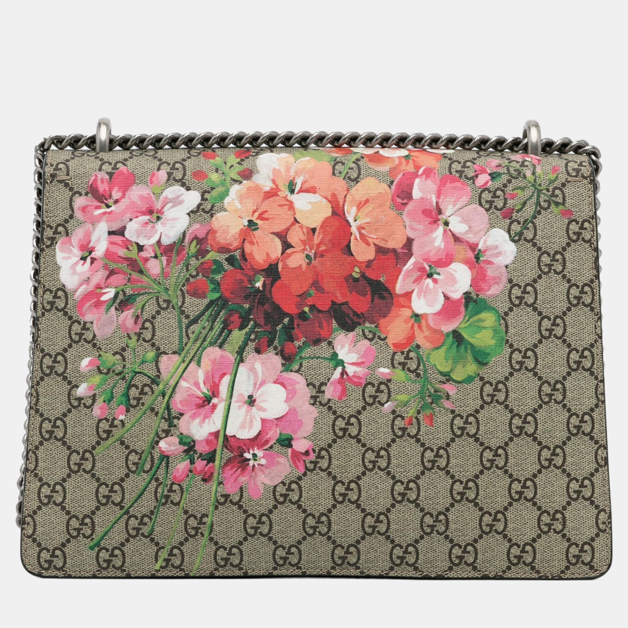 Gucci Multicolour Small GG Supreme Blooms Dionysus Shoulder Bag