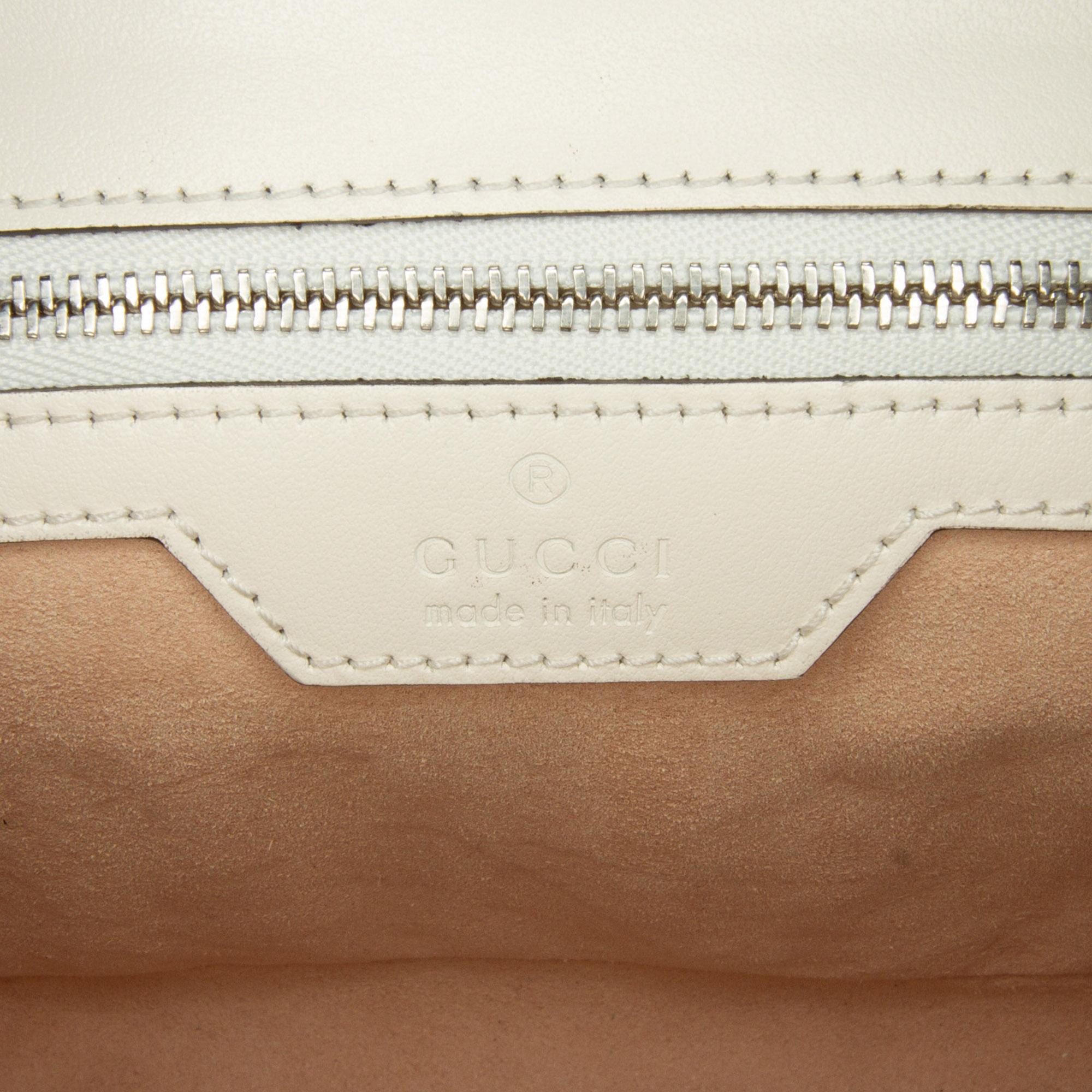 Gucci White Small GG Marmont Aria Matelasse Crossbody Bag