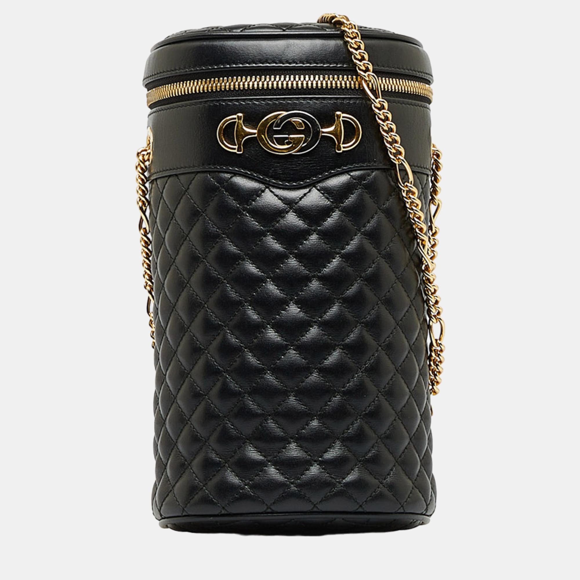 Gucci Black Zumi Cylindrical