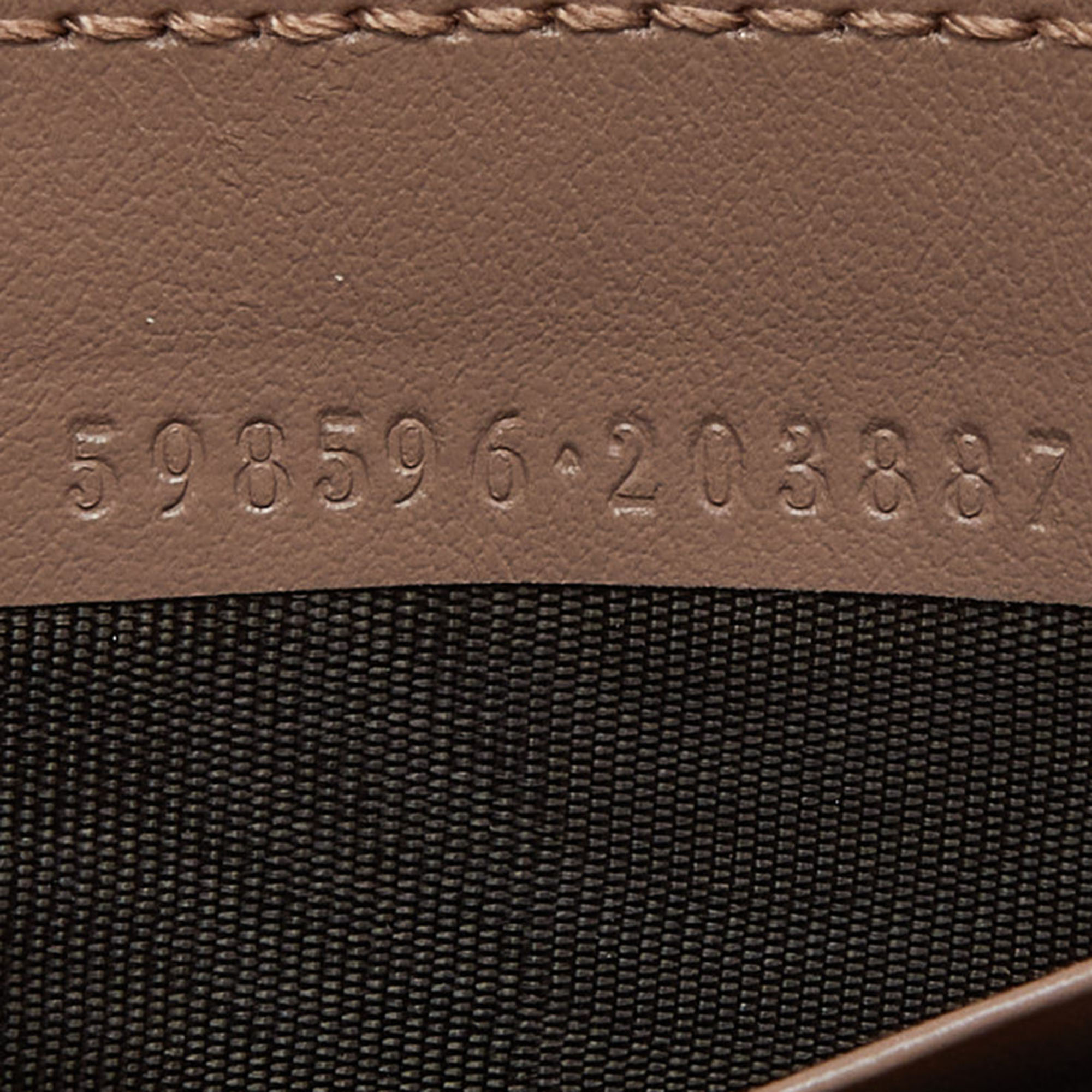 Gucci Pink  Matelassé Leather Mini GG Marmont Chain Crossbody Bag