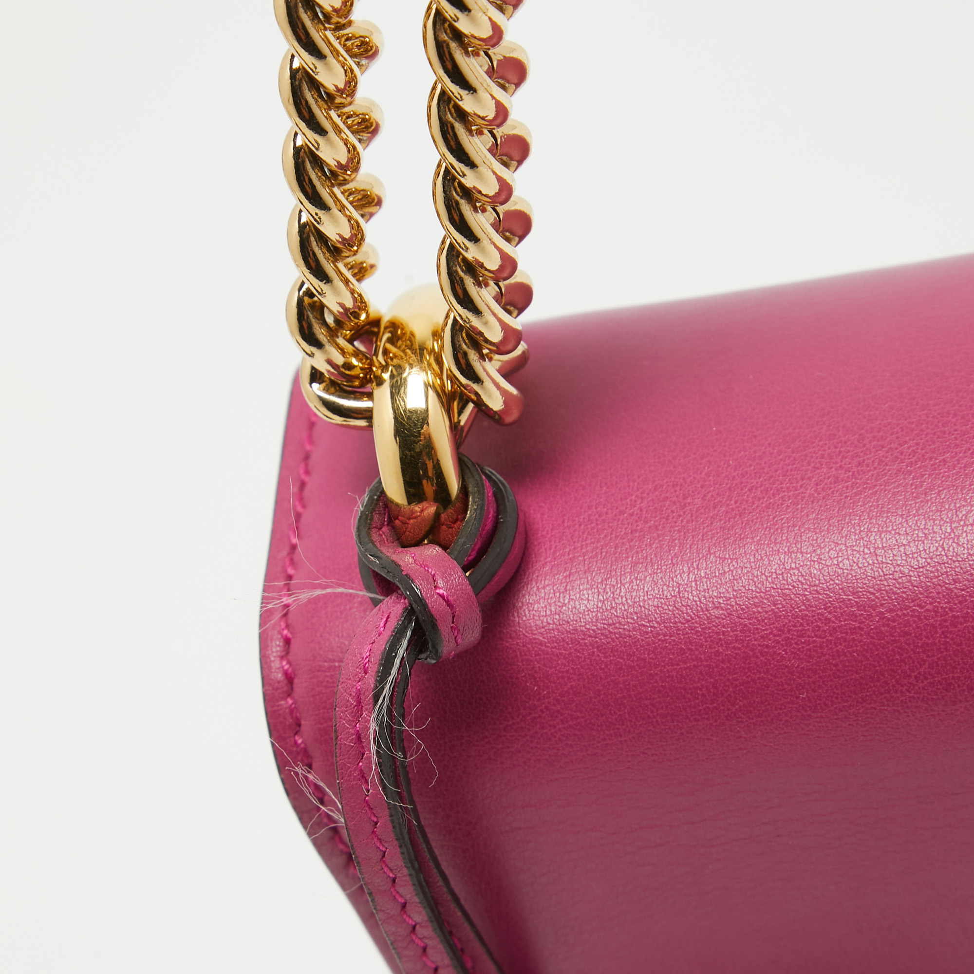 Gucci Pink Leather Small Padlock Shoulder Bag