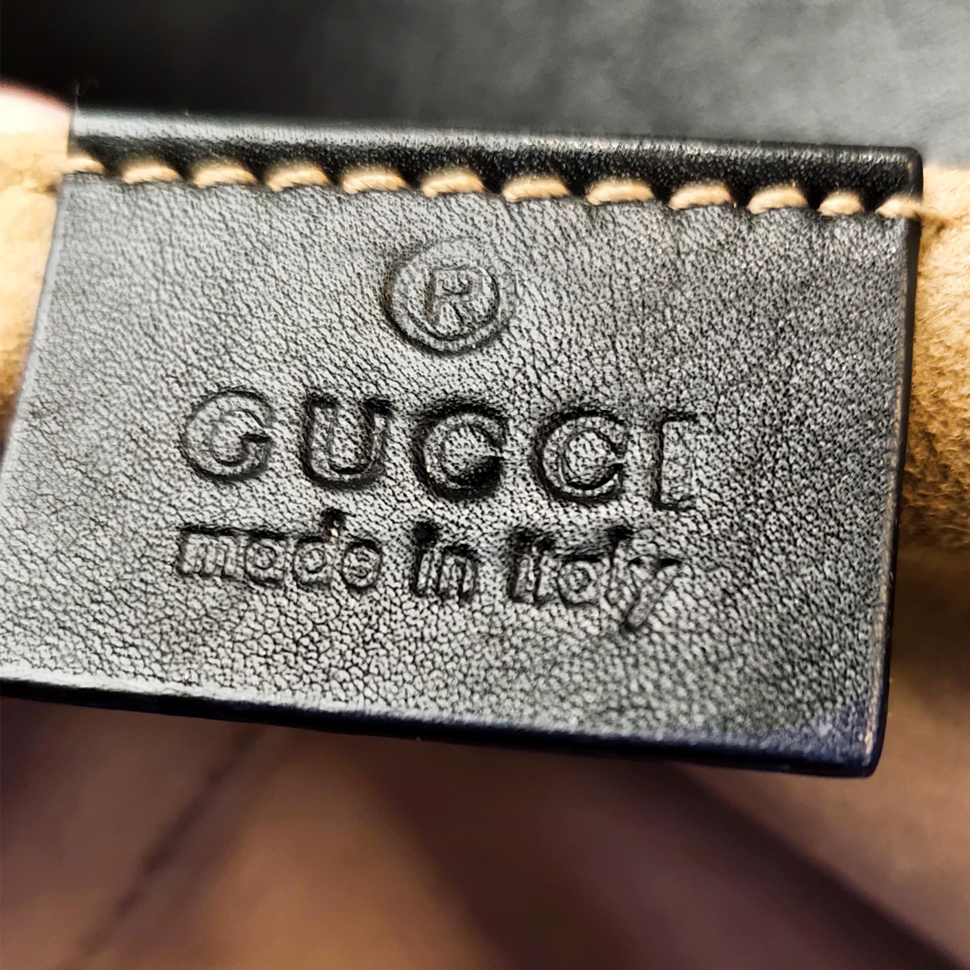 Gucci Black Pearl Studded Padlock