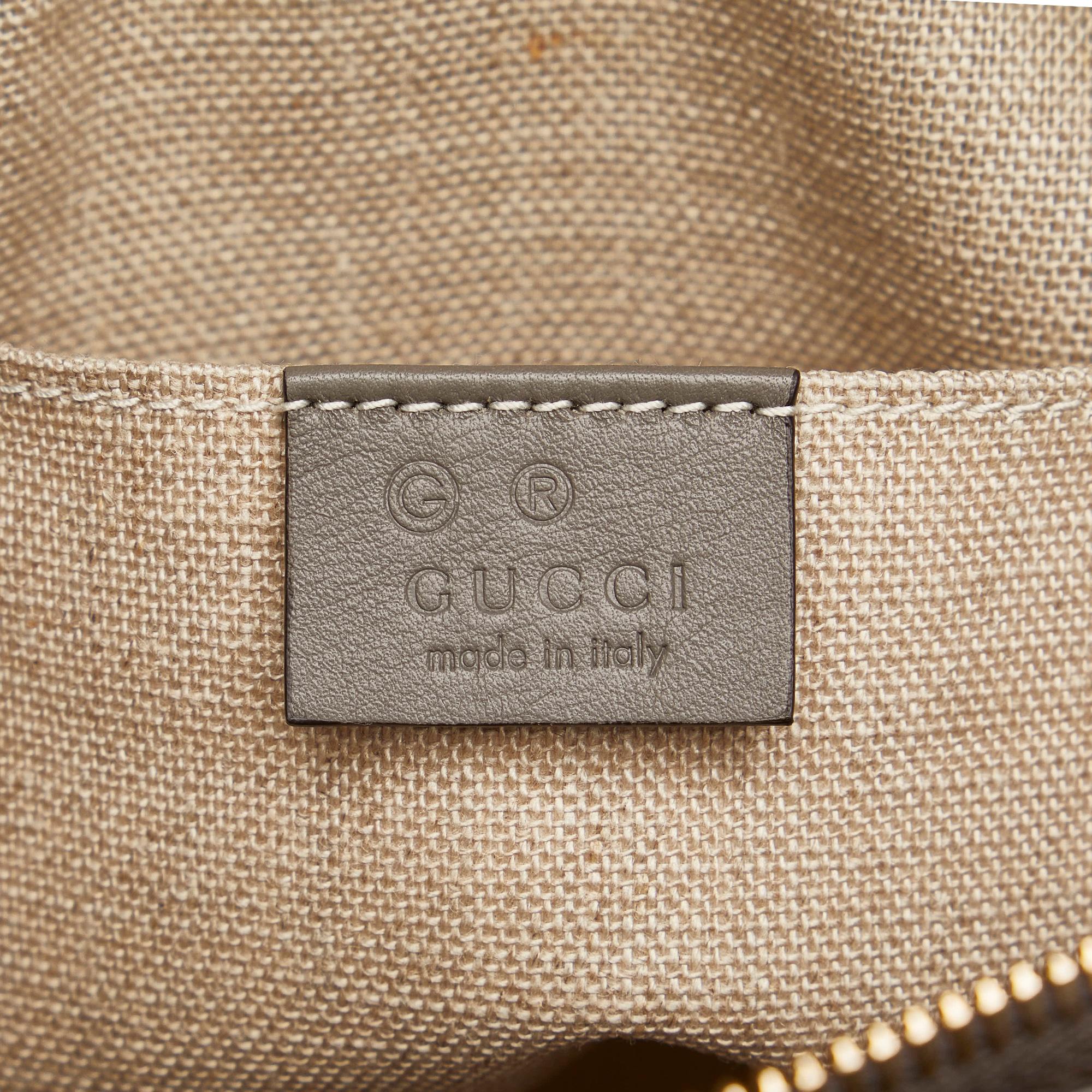 Gucci Grey Mini Microguccissima Dome Satchel