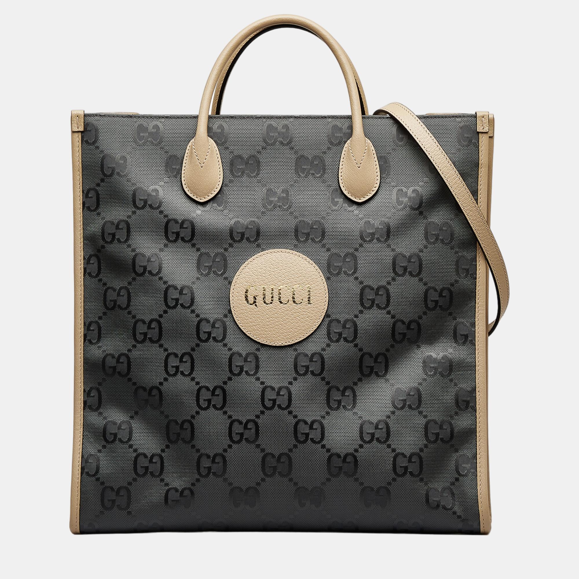 Gucci Grey GG Econyl Off The Grid Convertible Tote