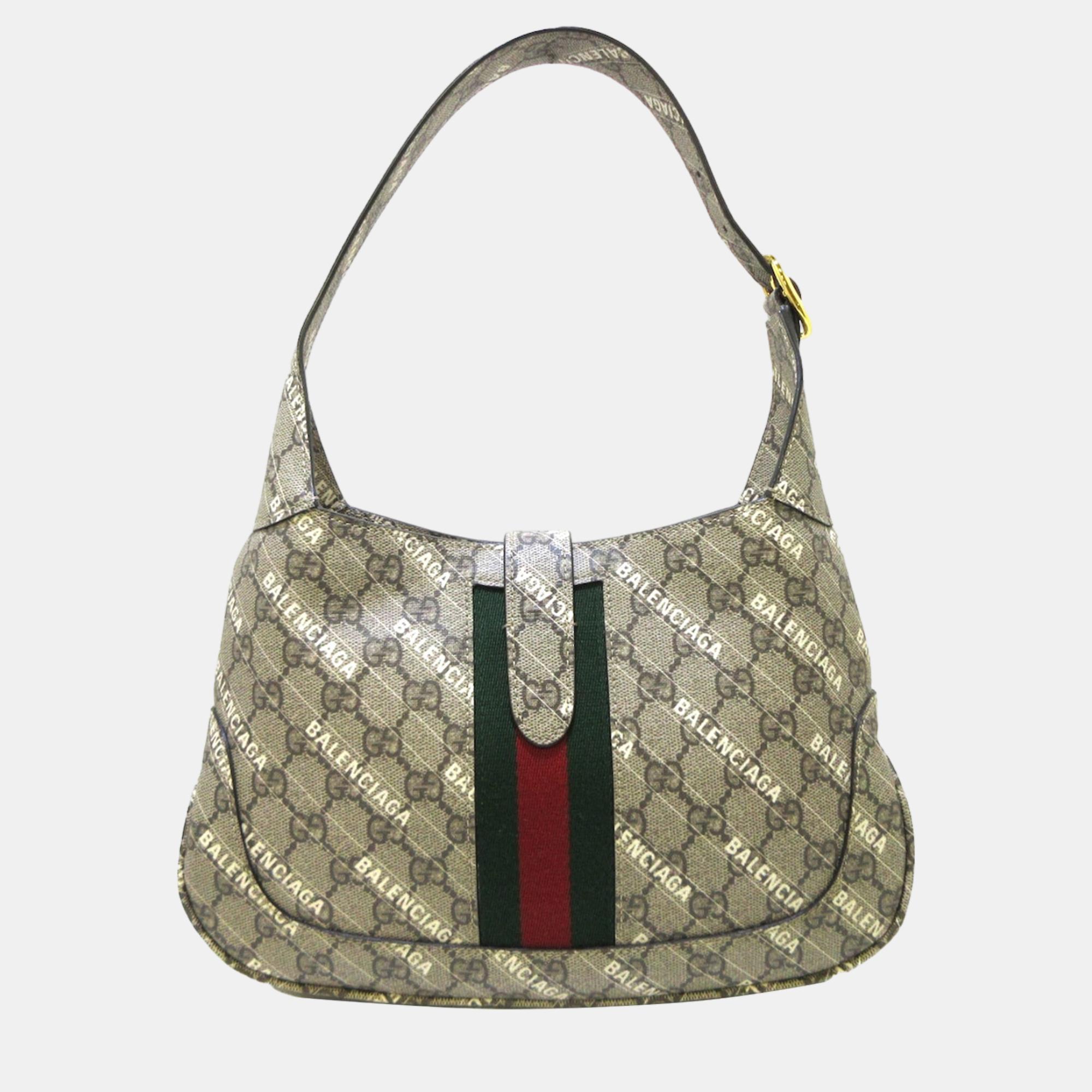 Gucci Beige/Brown The Hacker Project GG Supreme Jackie 1961