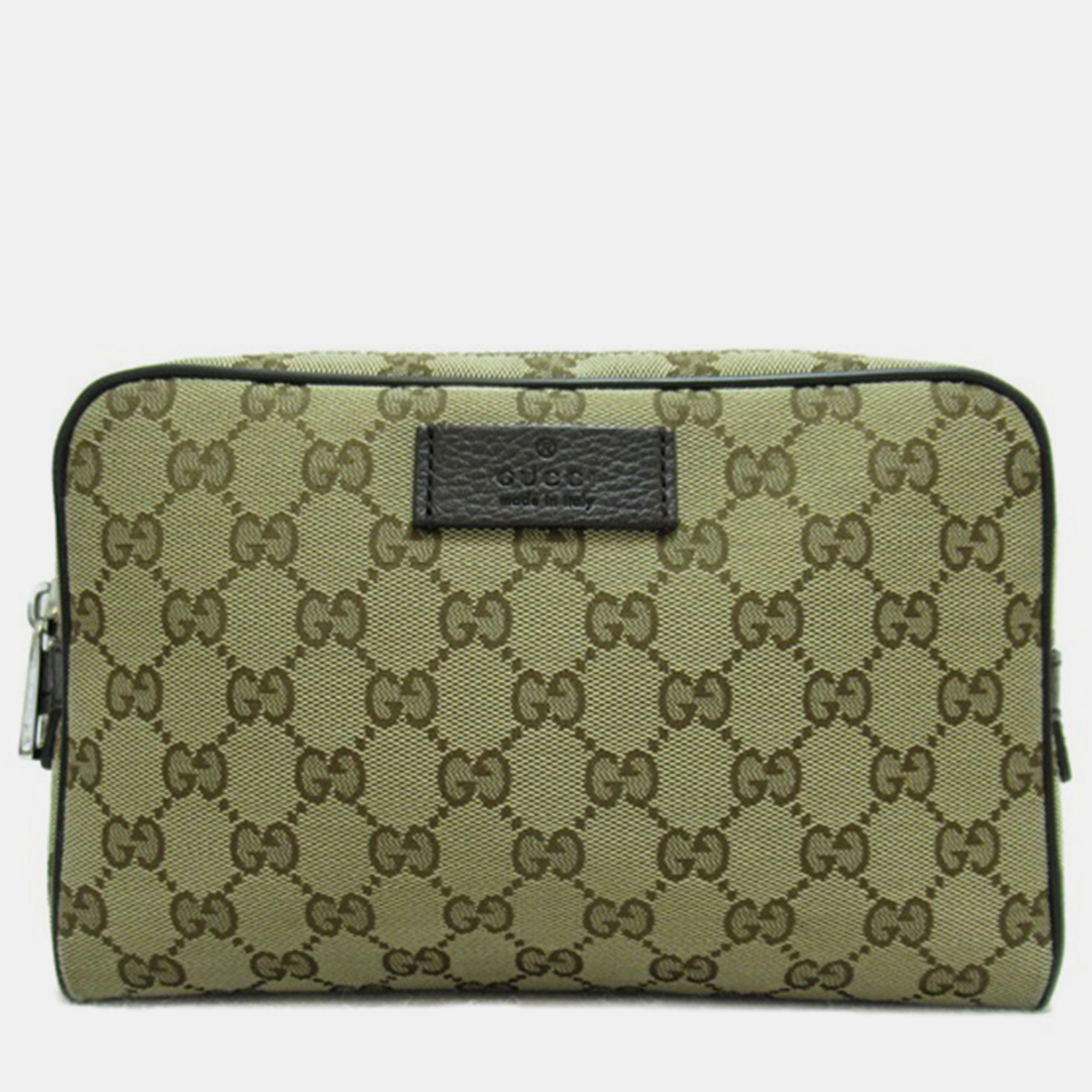 Gucci Beige/Brown GG Canvas And Leather Waist Bag