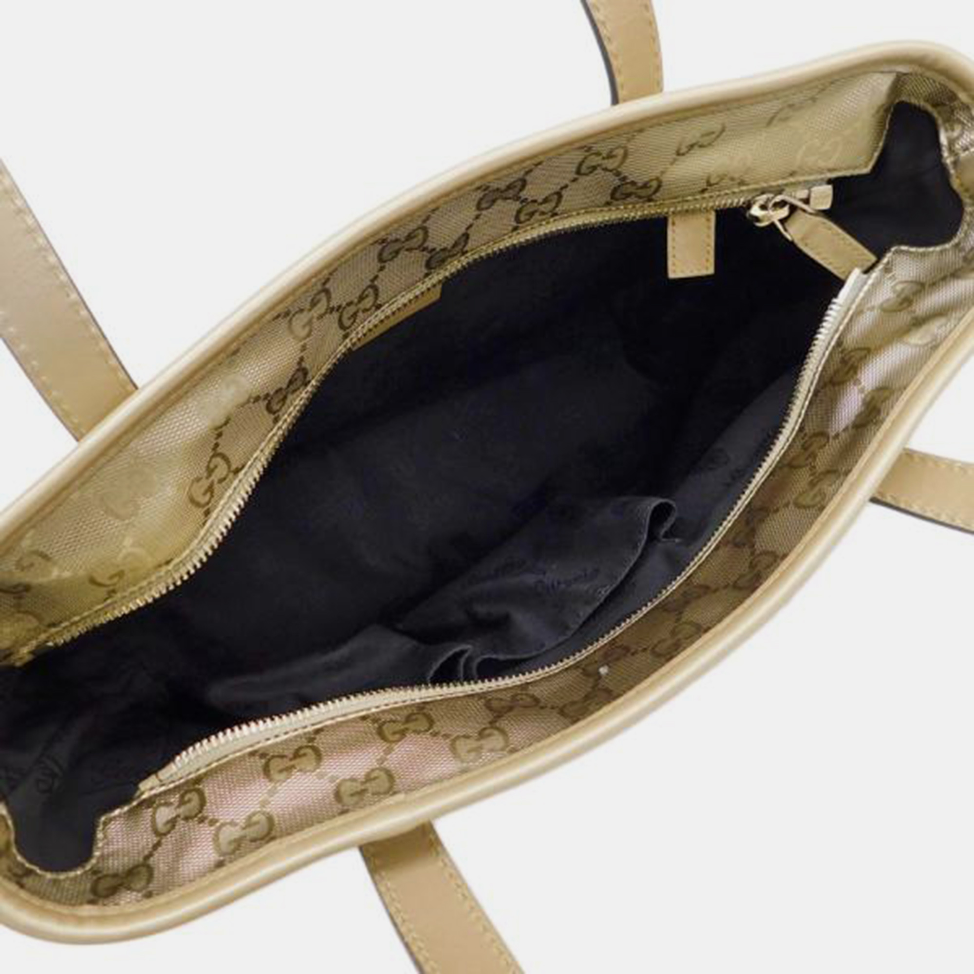 Gucci Gold GG Canvas Imprime Joy Tote Bag