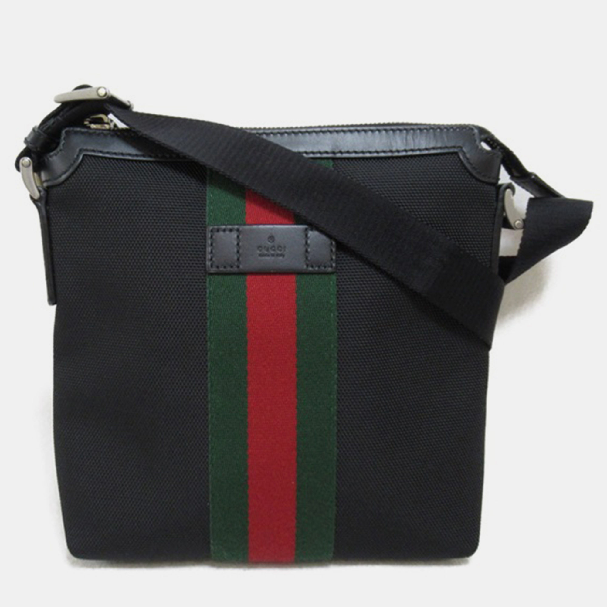 Gucci Black Canvas Medium Techno Messenger Bag