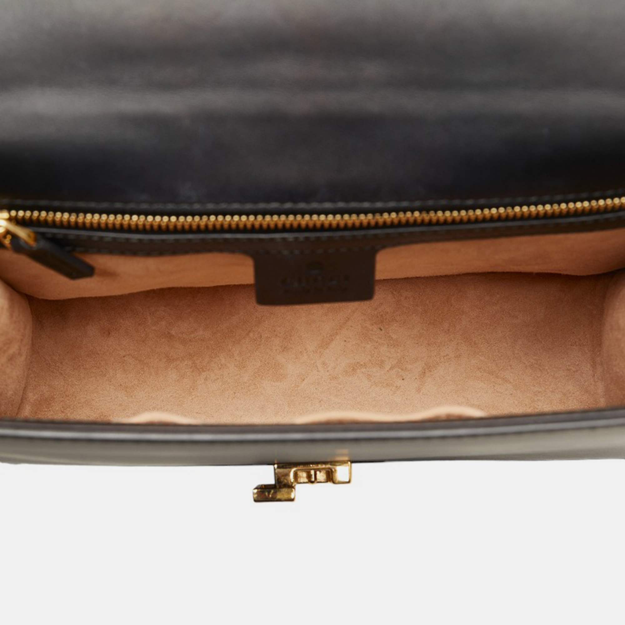 Gucci Black Leather Small Sylvie Shoulder Bag