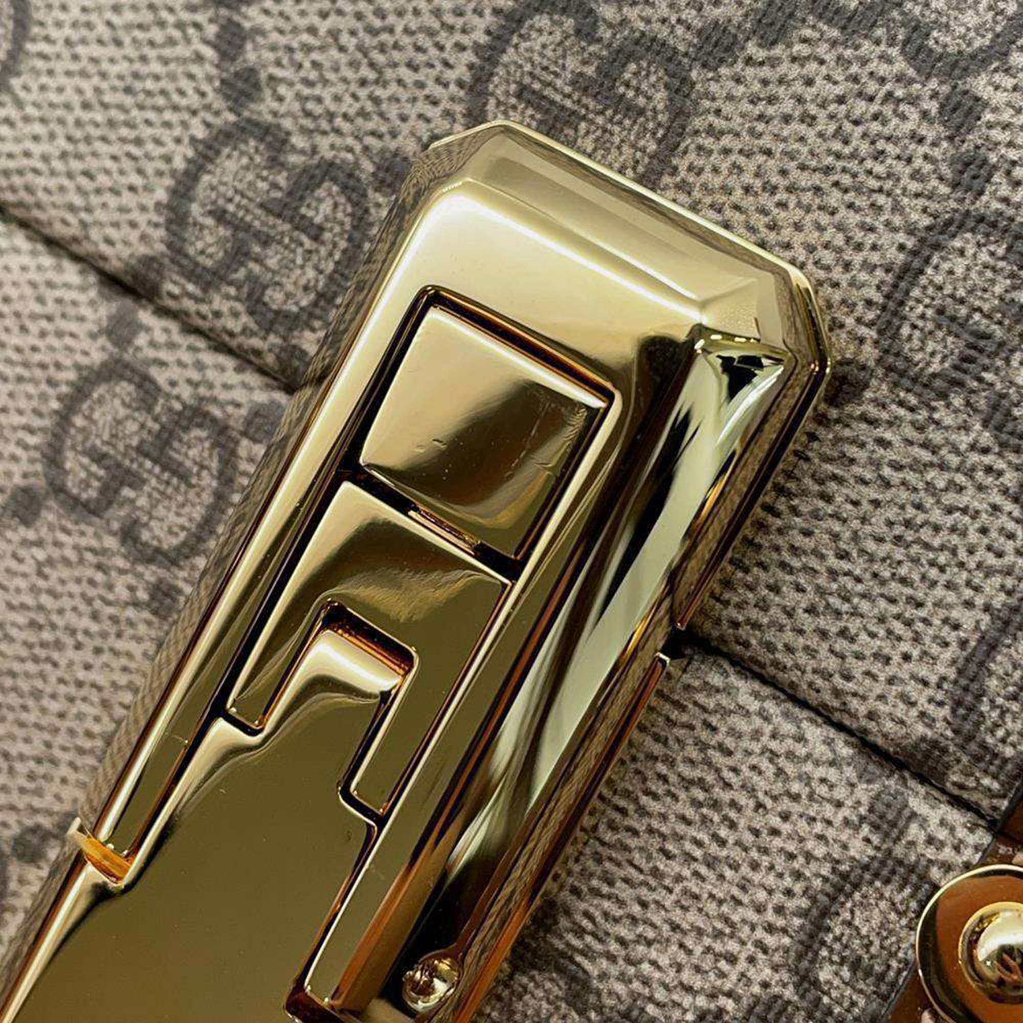 GUCCI GG Canvas And Leather 'Fake/Not' GG Supreme Suitcase