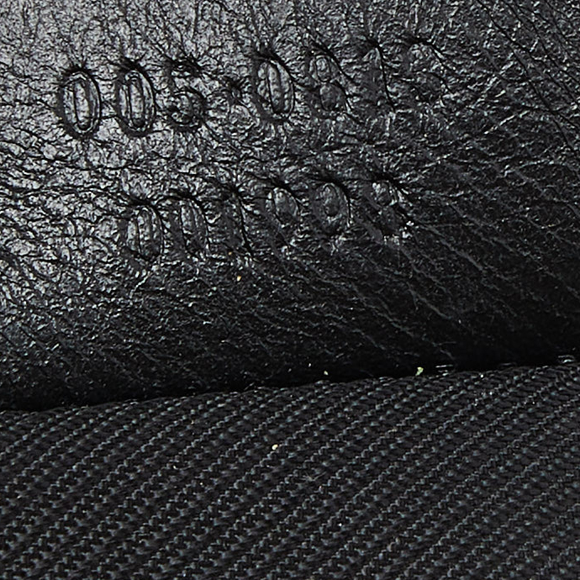 Gucci Black GG Canvas And Leather Pochette