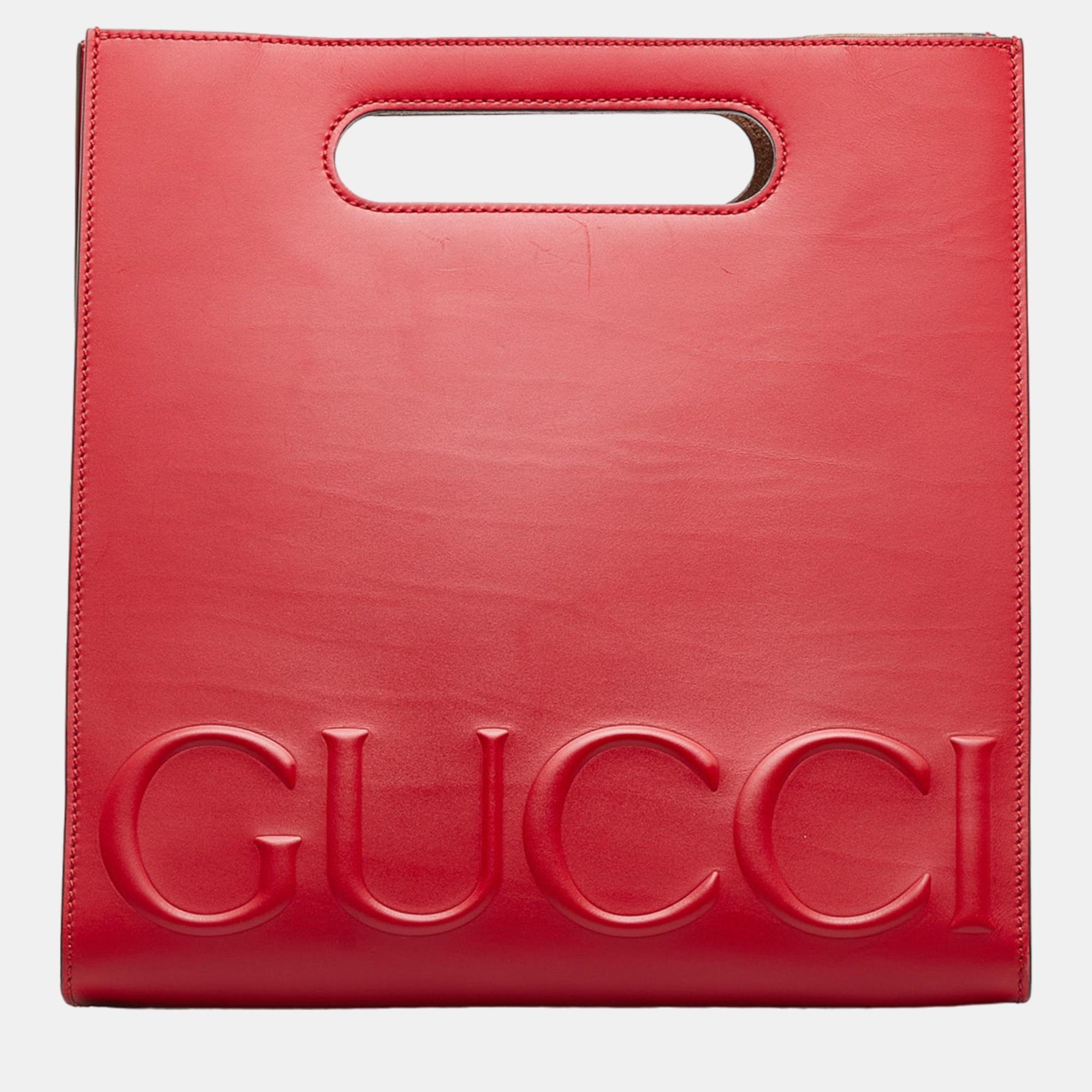 Gucci Red Medium Linea XL Tote