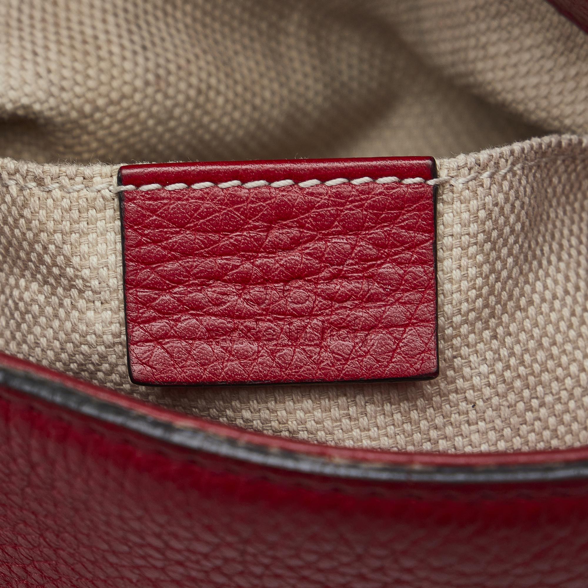 Gucci Red Soho Chain Shoulder Bag