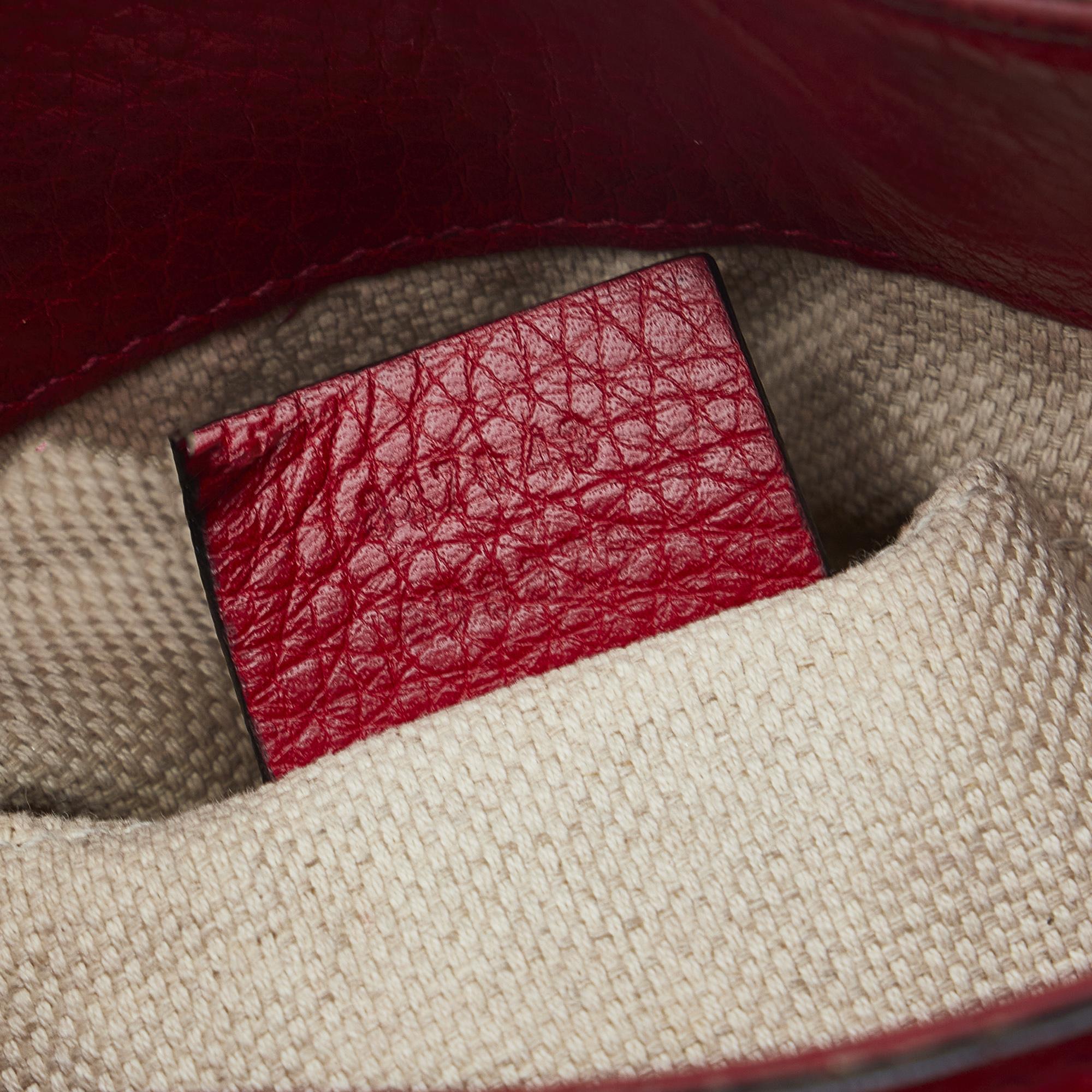 Gucci Red Soho Chain Shoulder Bag