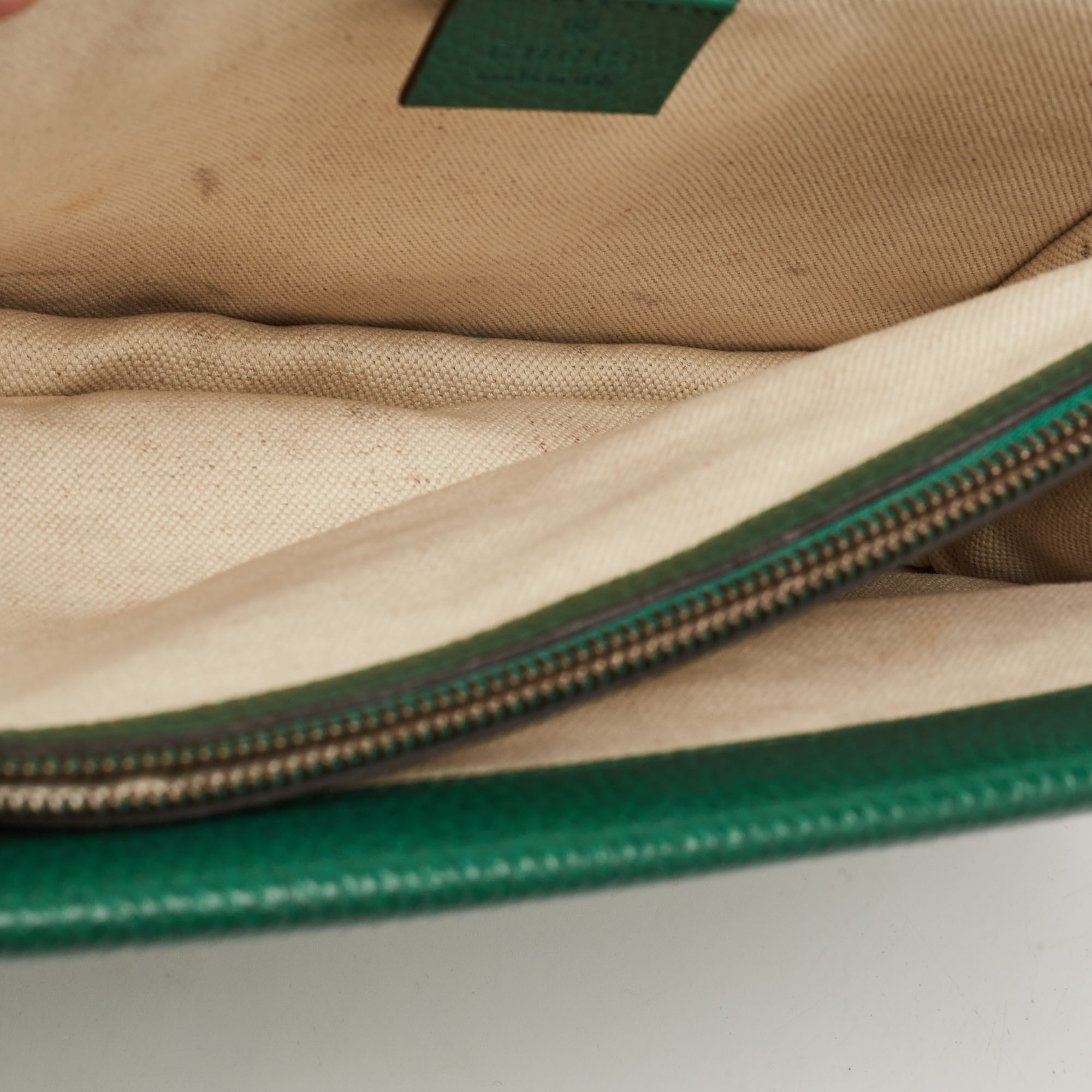 Gucci Green Leather Medium Dionysus Shoulder Bag
