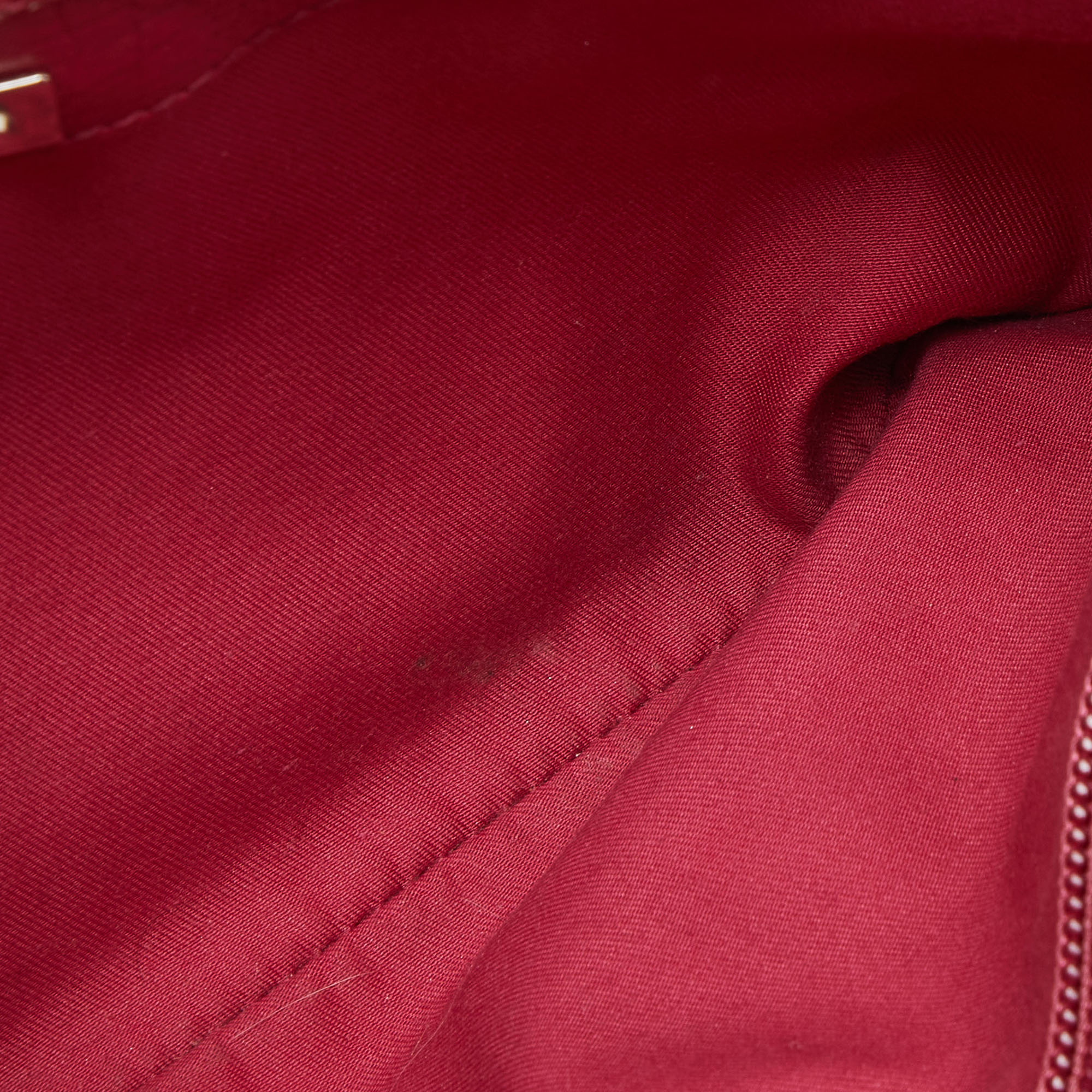 Gucci Beige/Pink GG Supreme Canvas And Leather Pochette Bag