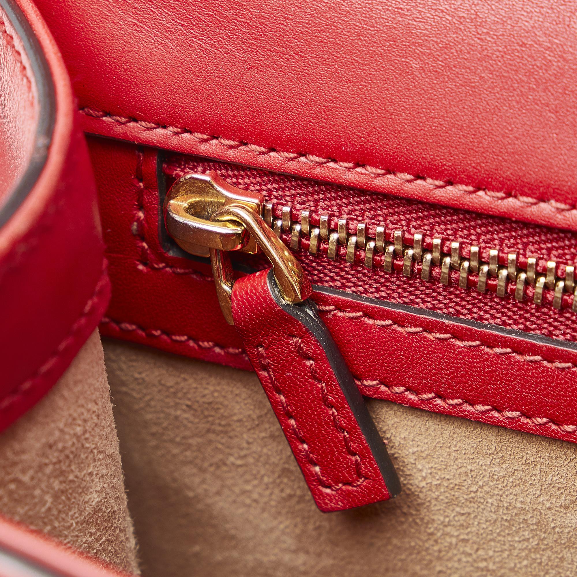 Gucci Red Small Sylvie Satchel