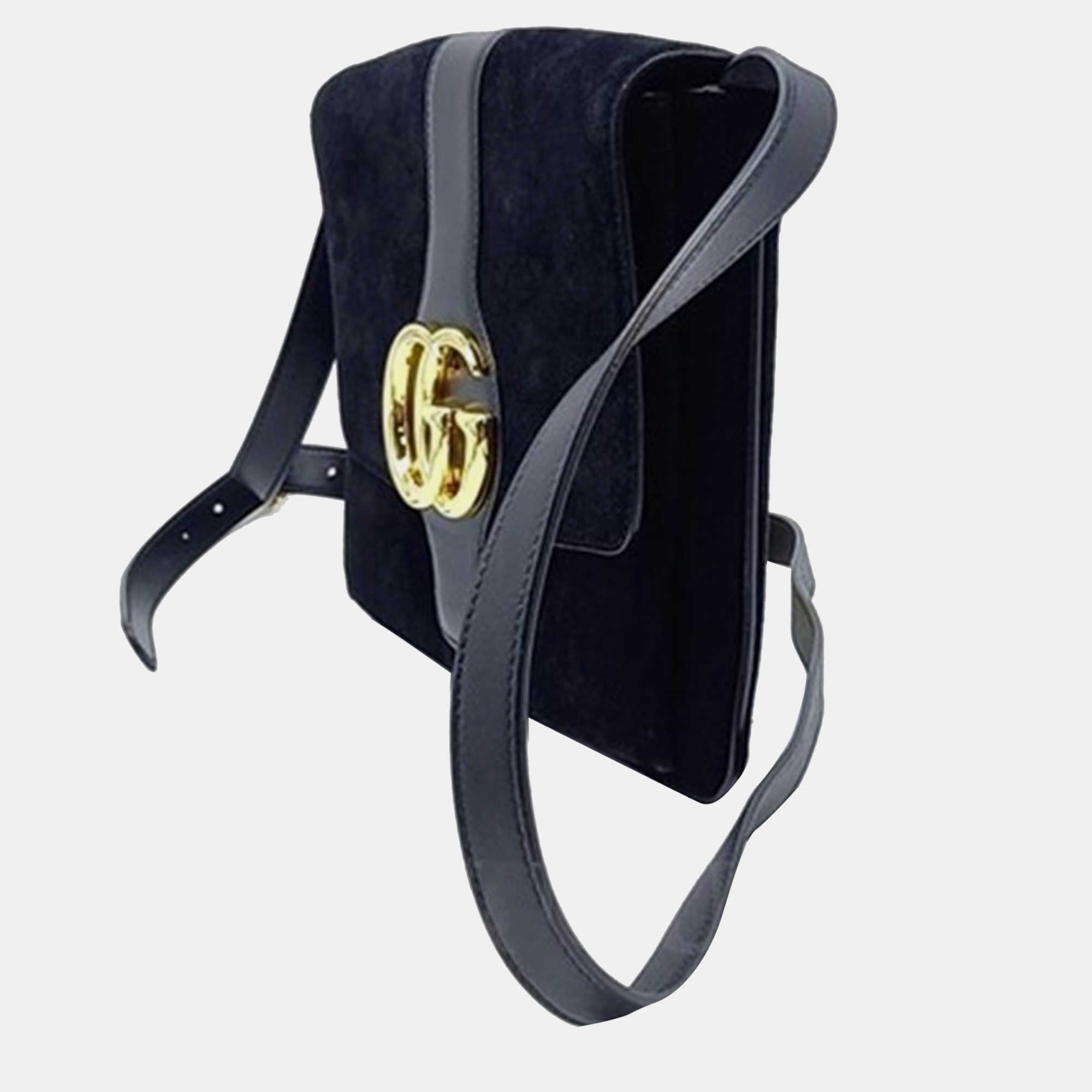 Gucci Black Suede Arli Shoulder Bag