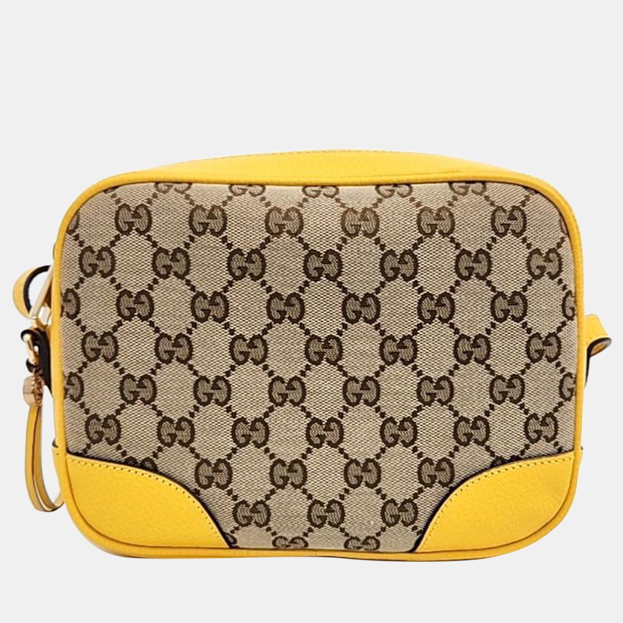 Gucci yellow/beige gg canvas crossbody bag