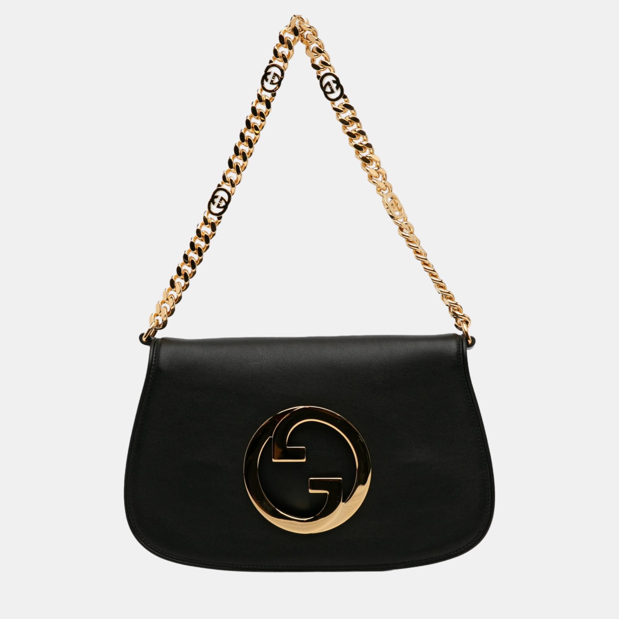Gucci black blondie chain satchel