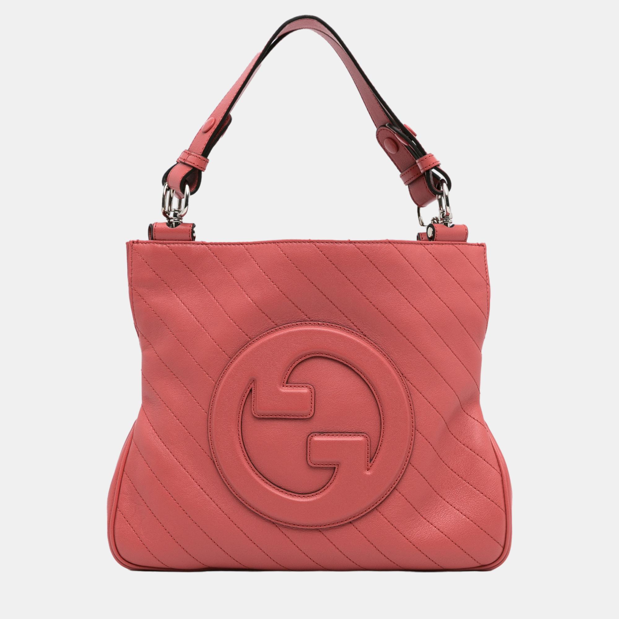 Gucci pink small blondie satchel