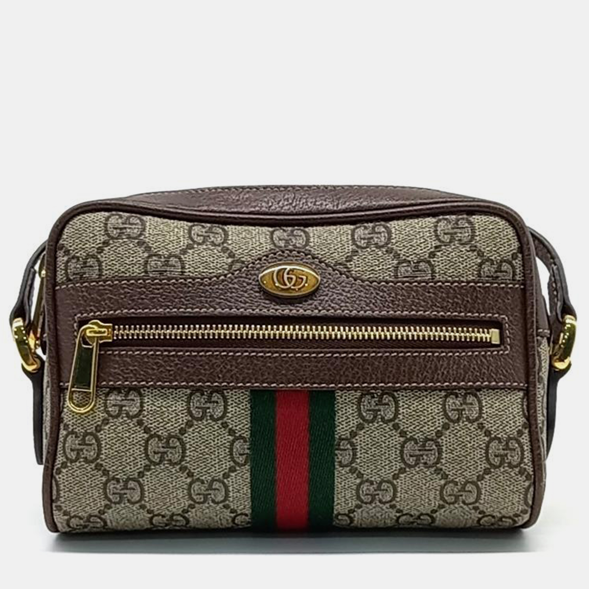 

Gucci Opedia Supreme Mini Crossbody Bag (517350), Beige