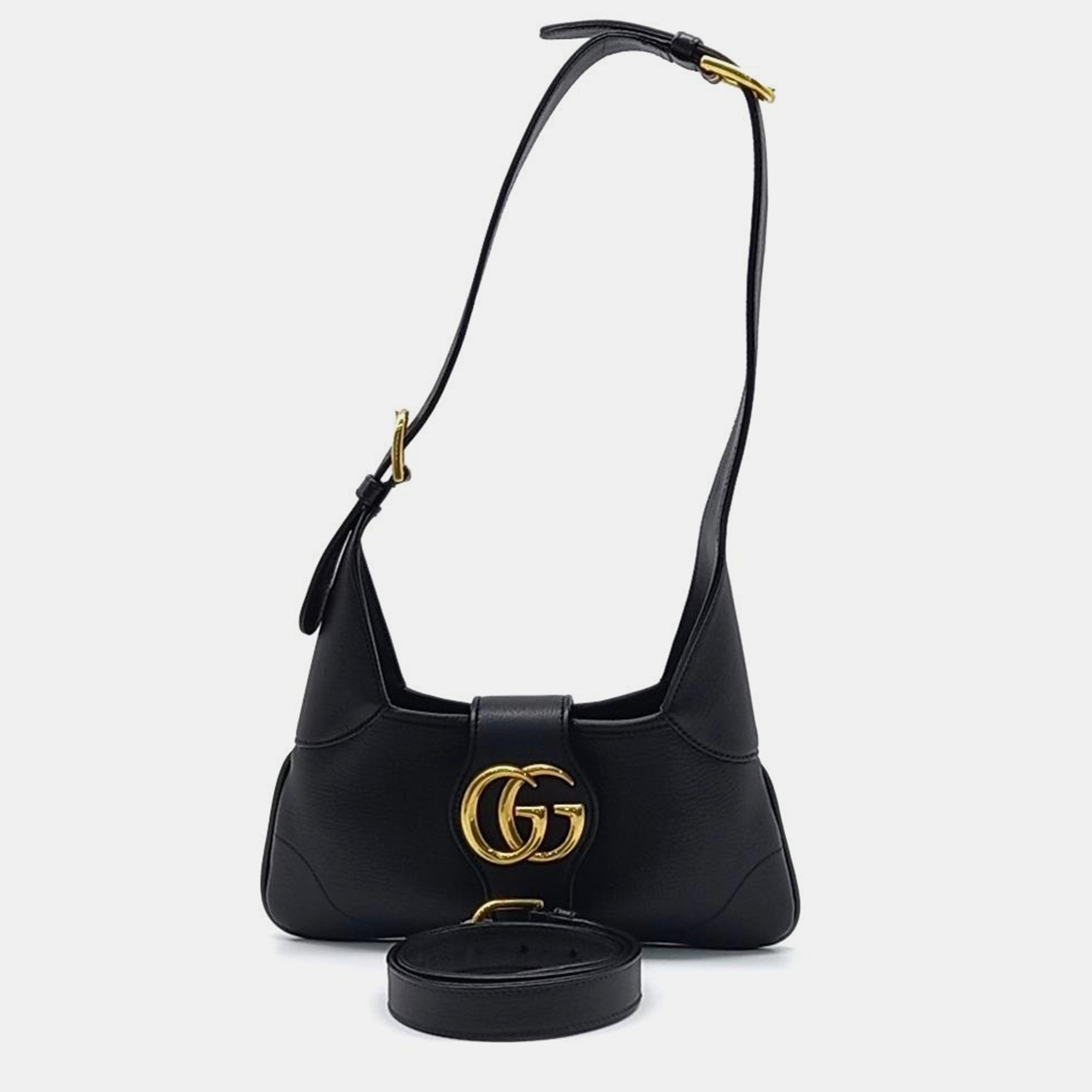 

Gucci Aphrodite Crescent Small shoulder bag (735106), Black