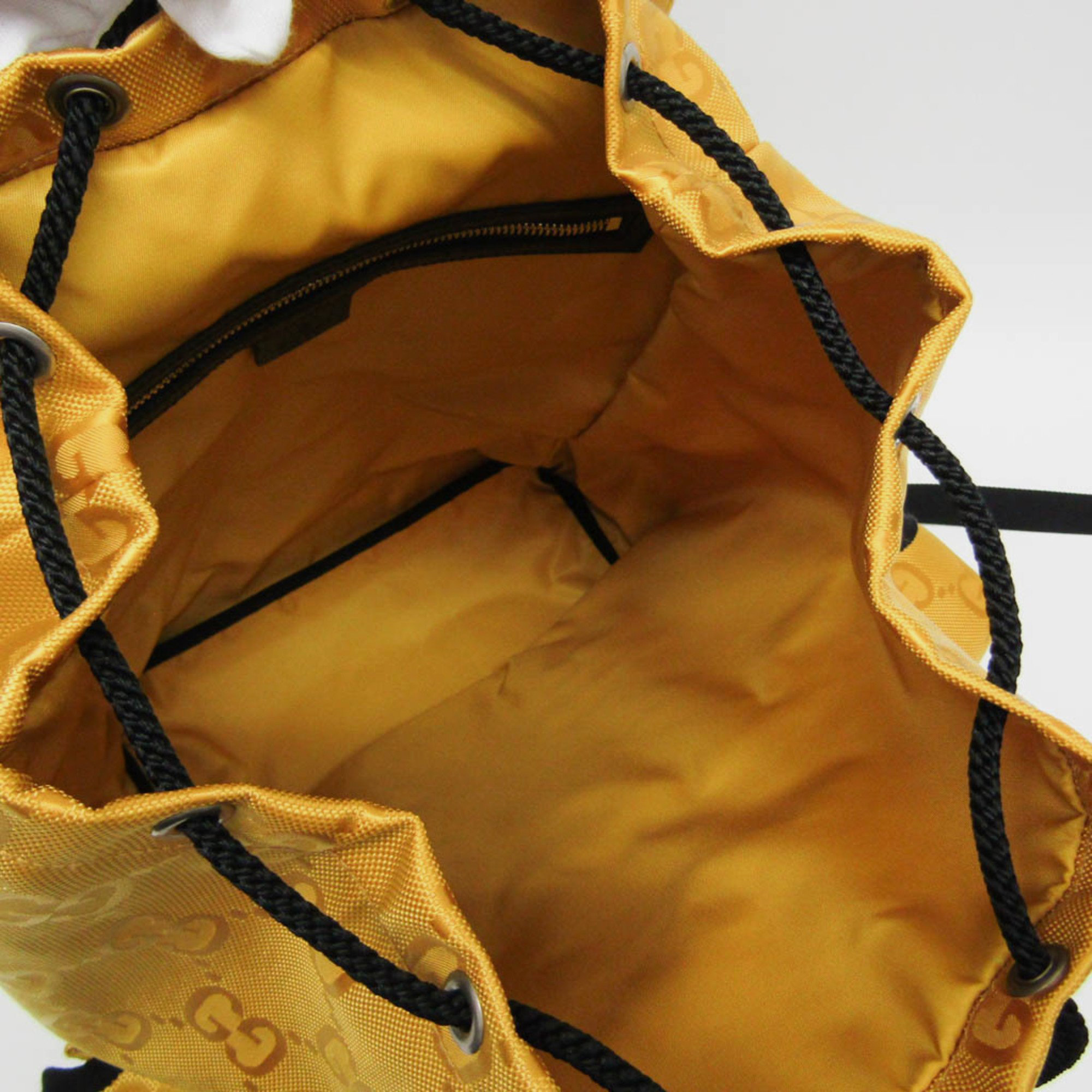 Gucci Yellow/Black GG Nylon Off The Grid Backpack