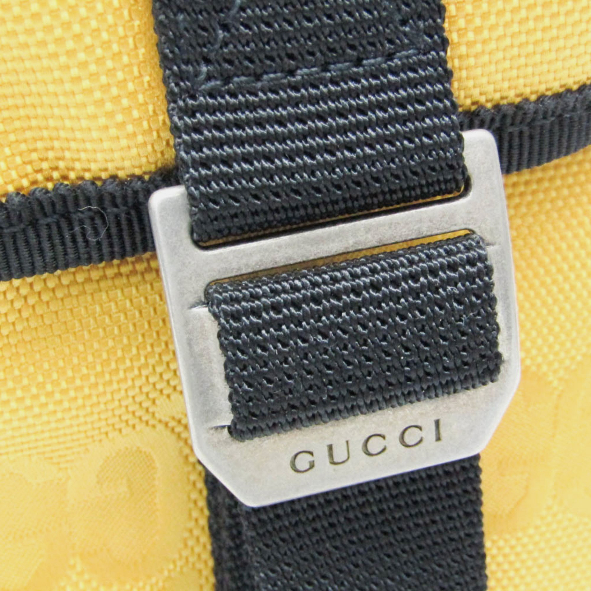 Gucci Yellow/Black GG Nylon Off The Grid Backpack