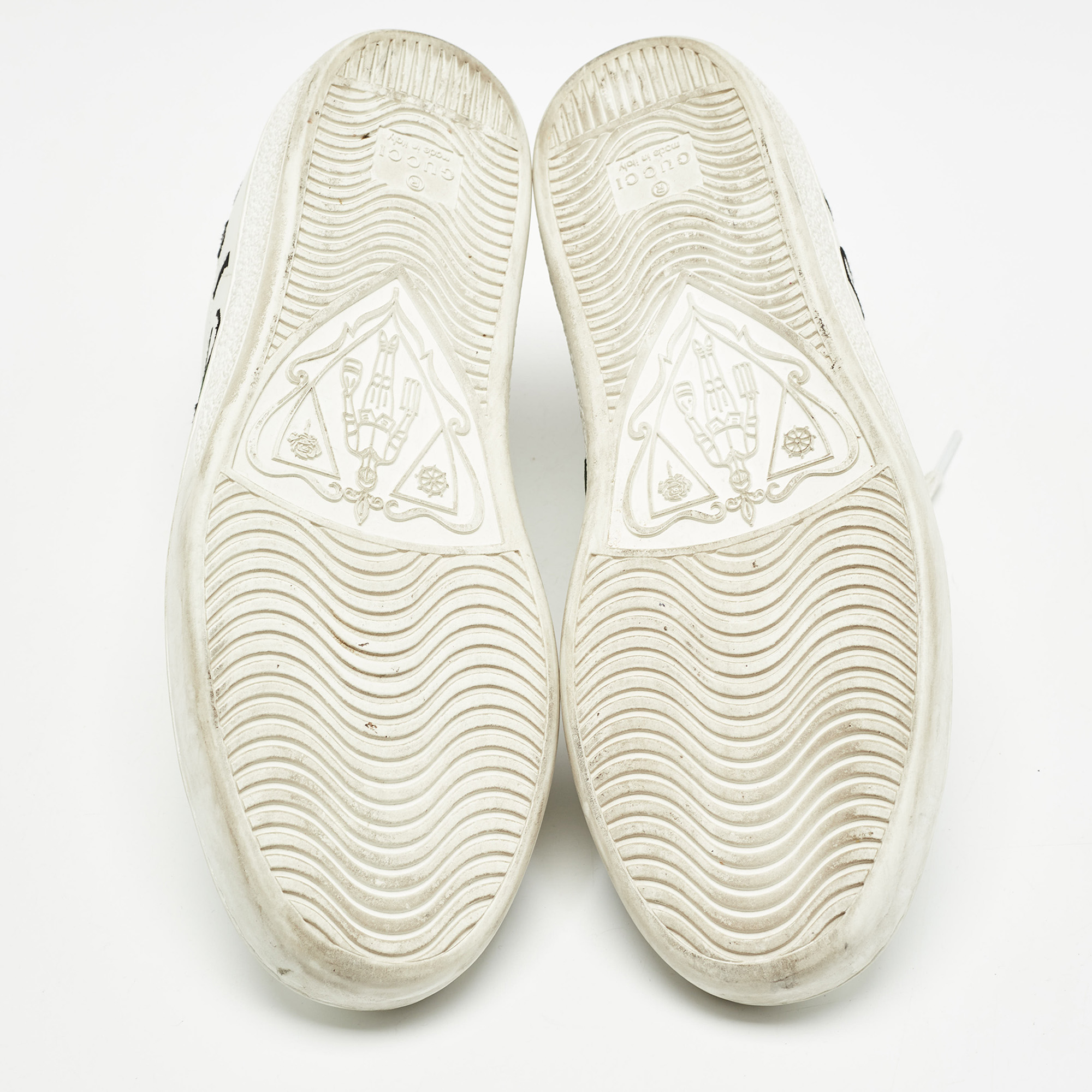 Gucci White Leather Web  Ace Low Top Sneakers Size 37