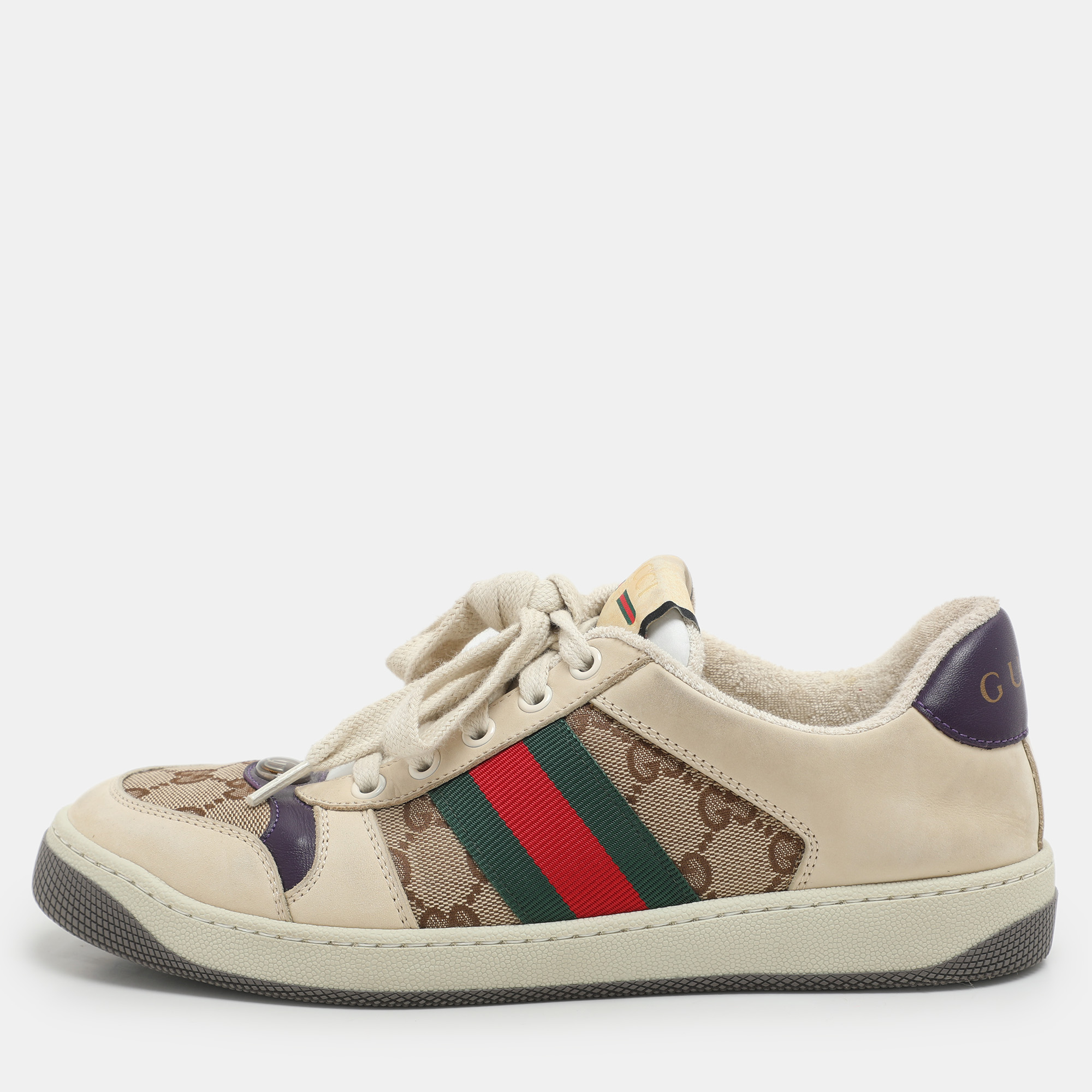 Gucci Multicolor Nubuck Leather and Canvas Screener Sneakers Size
Gucci Multicolor Nubuck Leather and Canvas Screener Sneakers Size