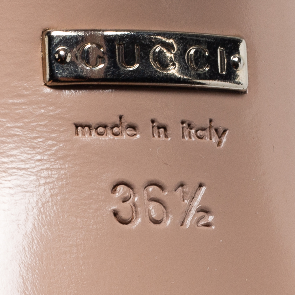 Gucci Burgundy Satin Peep Toe Platform Pumps Size 36.5