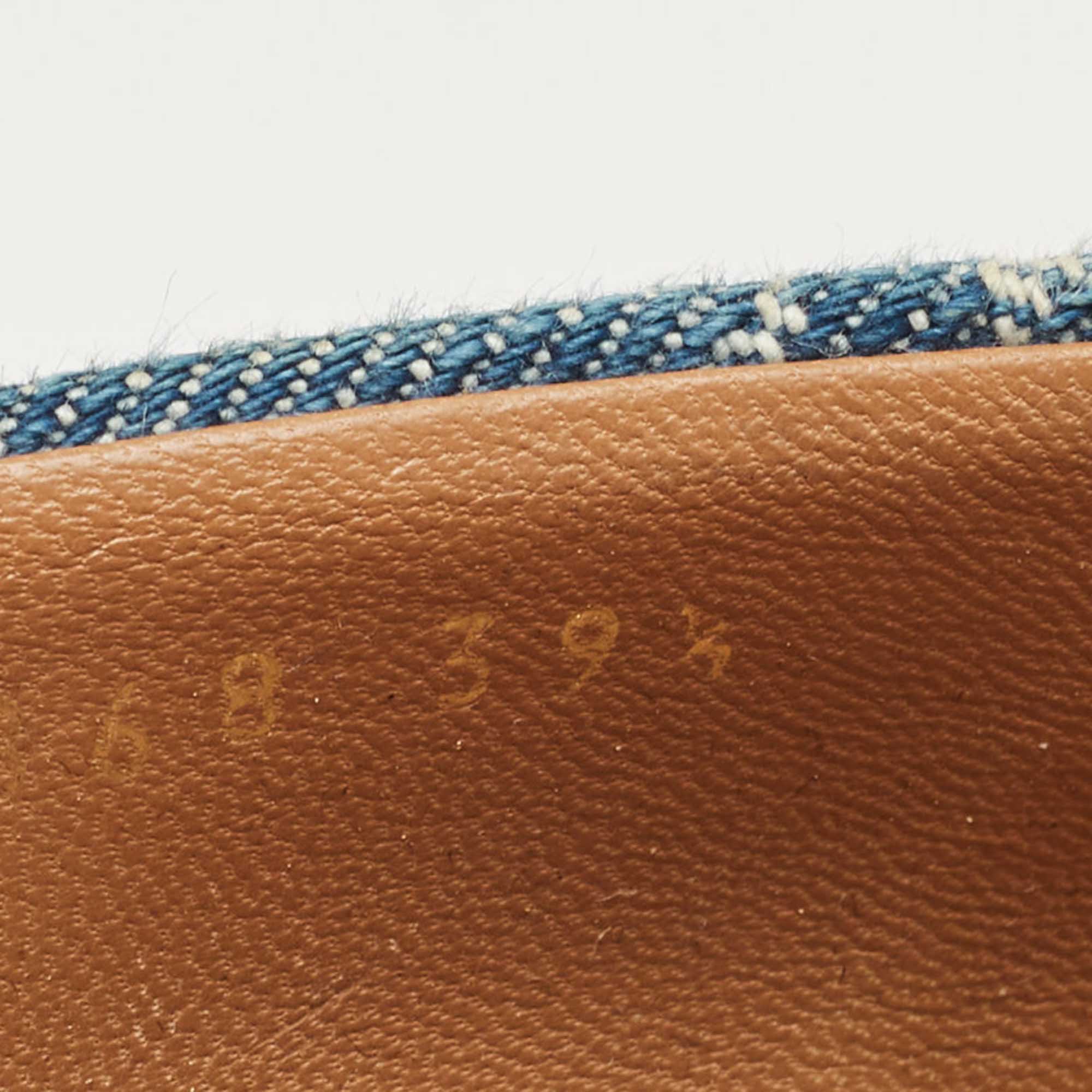 Gucci Blue GG Denim Charlotte Horsebit Peep Toe Wedge Pumps Size 39.5