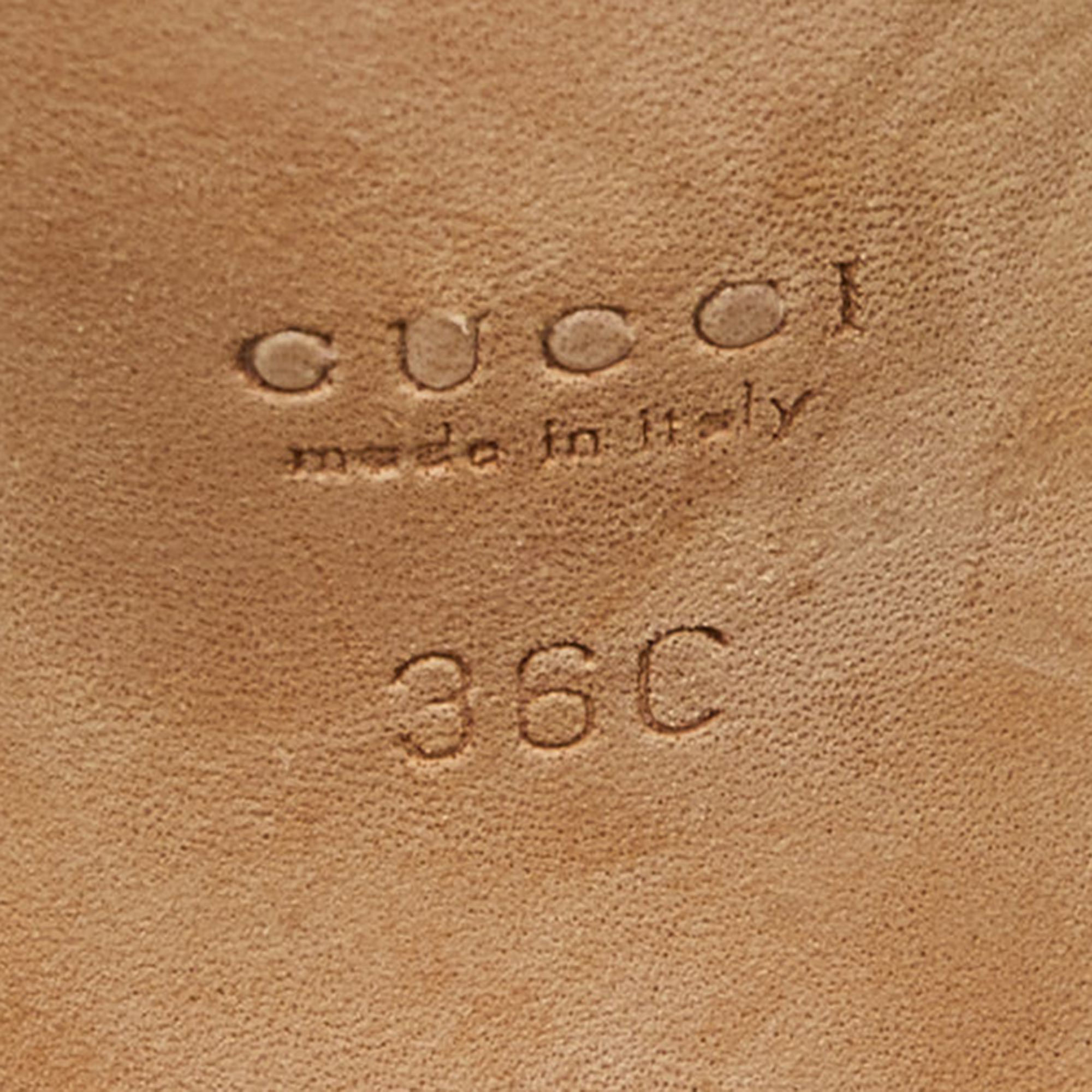 Gucci Grey Satin Crystal Embellished Open Toe Sandals Size 36