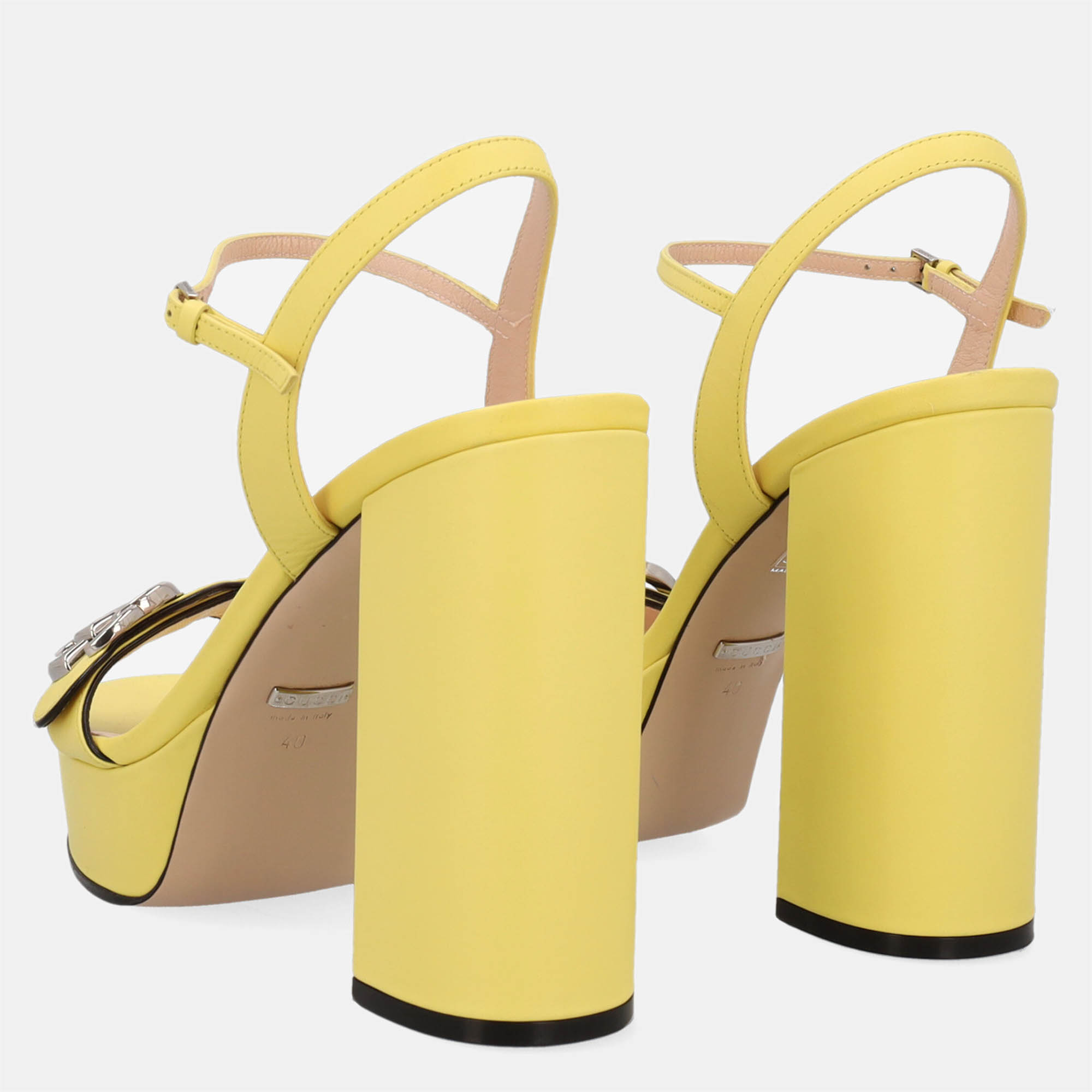 Gucci  Women's Leather Sandals - Yellow - EU 40