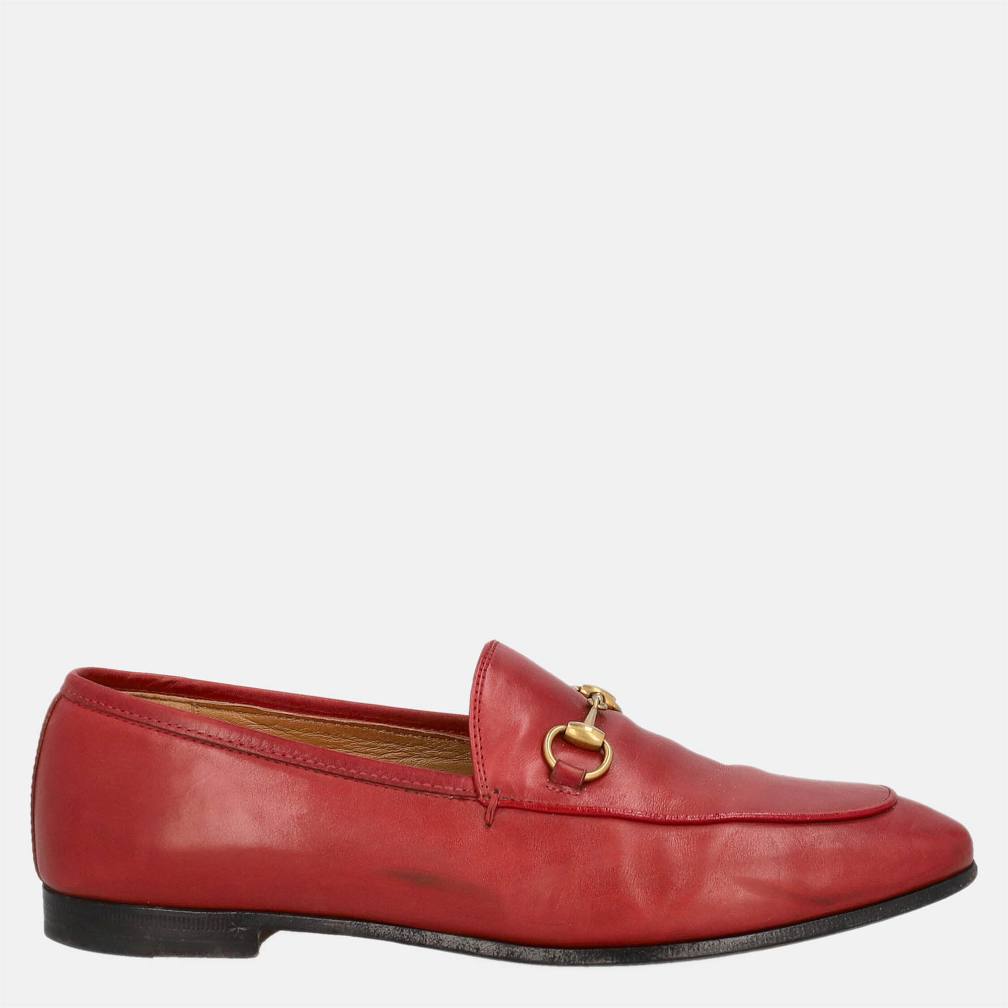 Gucci  Women's Leather Loafers - Red - EU 38