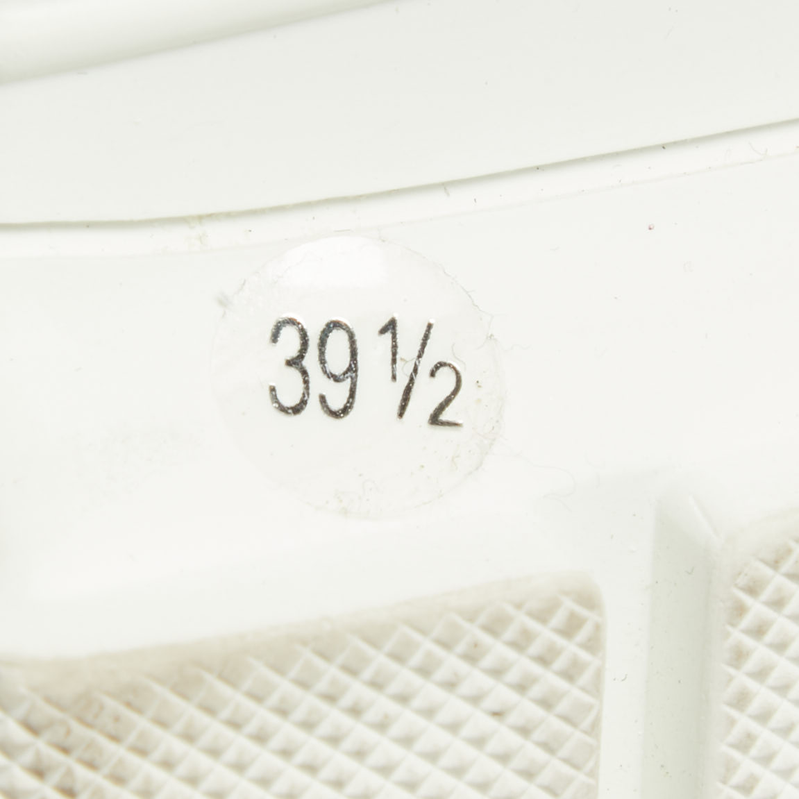 Gucci White/Cream Canvas Leather Flashtrek Sneakers Size 39.5