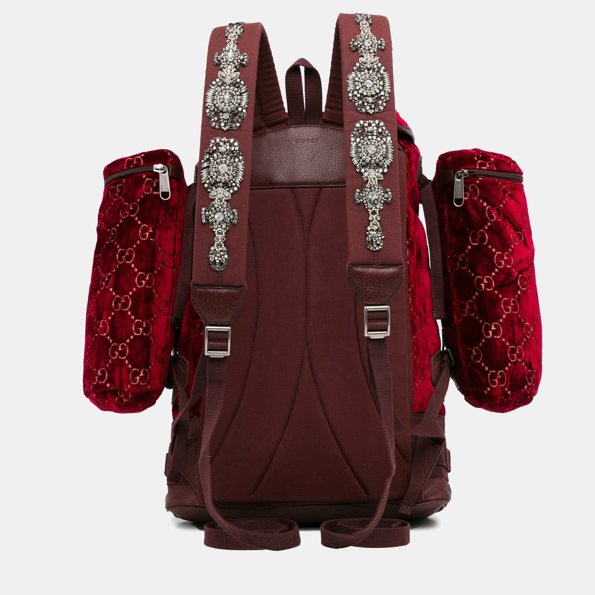 Gucci Large GG Velvet Heart Alpina Backpack