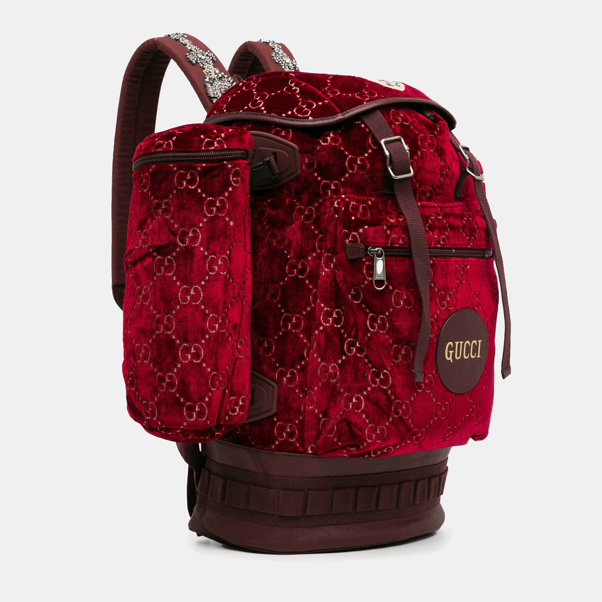 Gucci Large GG Velvet Heart Alpina Backpack